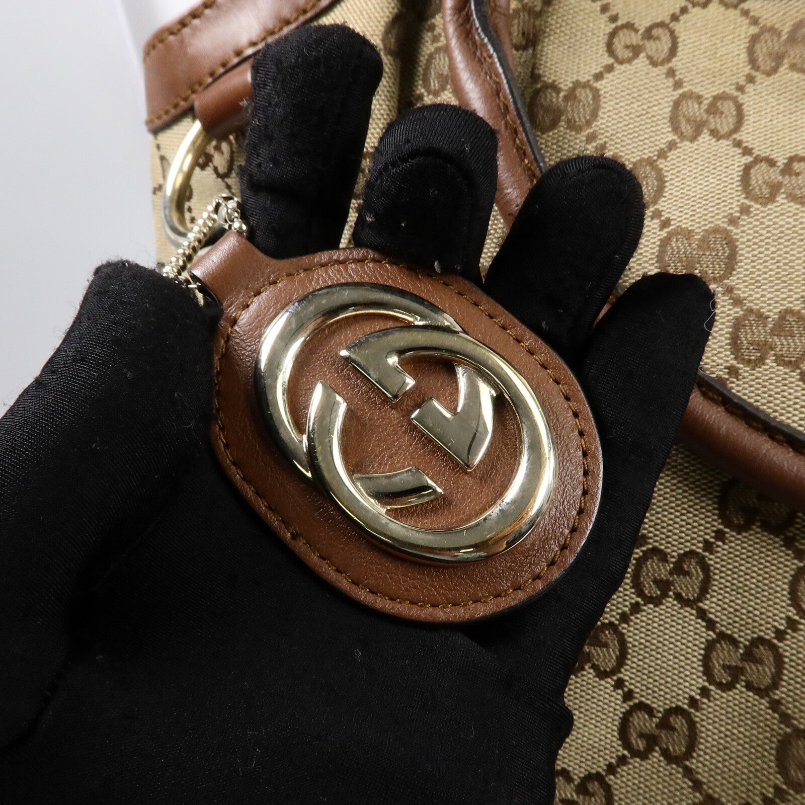 GUCCI 帆布Sukey Tote肩背袋