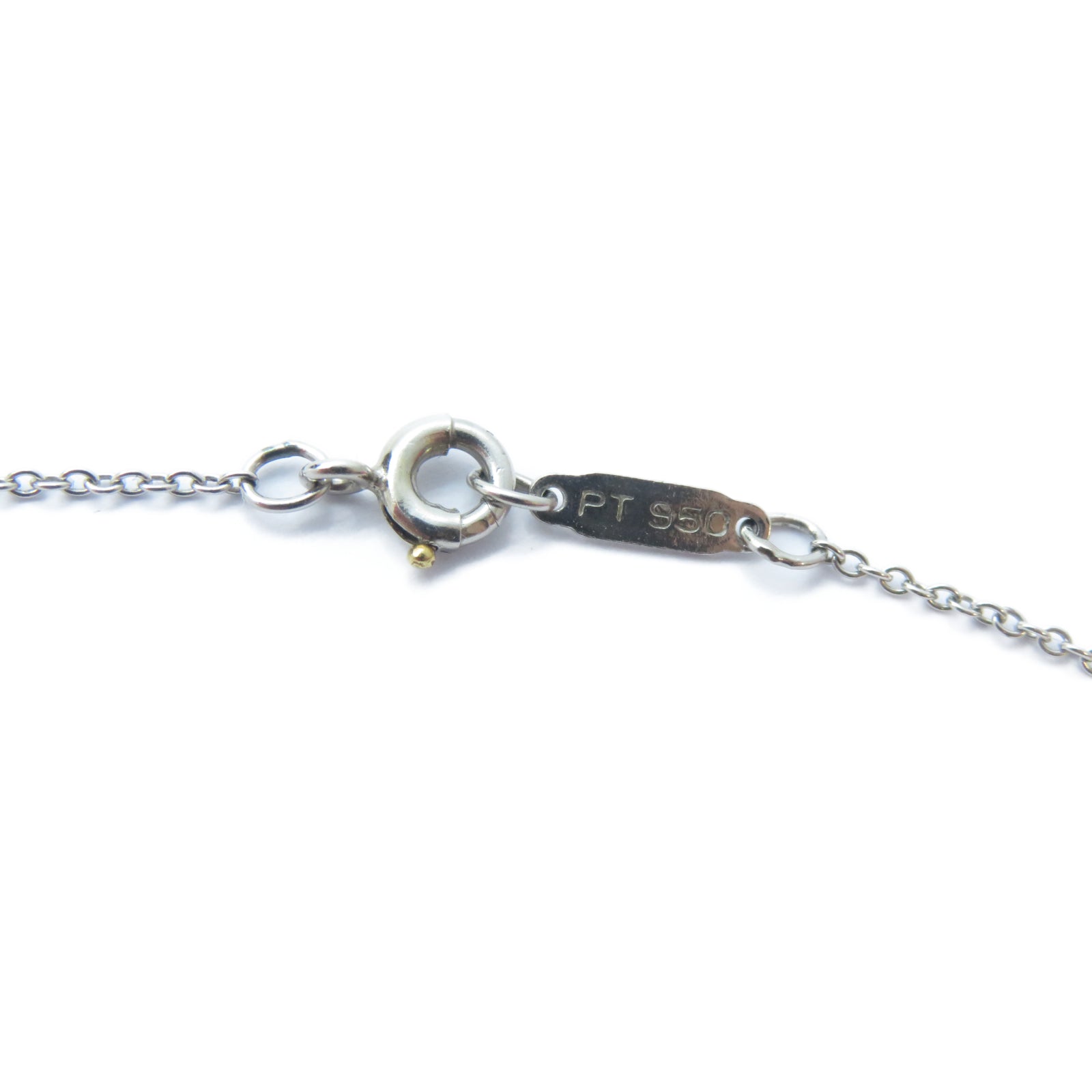TIFFANY＆CO PT950鉑金3P Diamond Heart Necklace鑽石項鍊