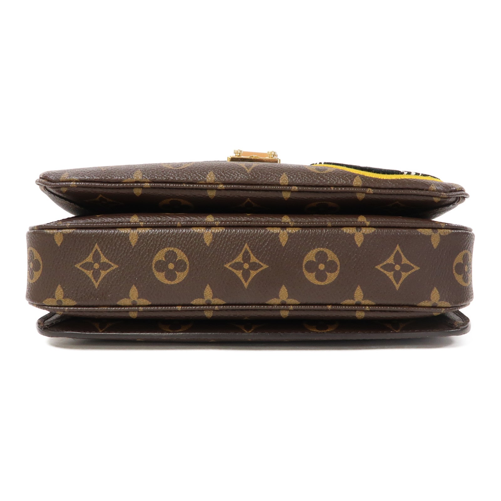 LOUIS VUITTON 【激減優惠】Monogram Pochette Metis金扣手挽肩背兩用袋啡色
