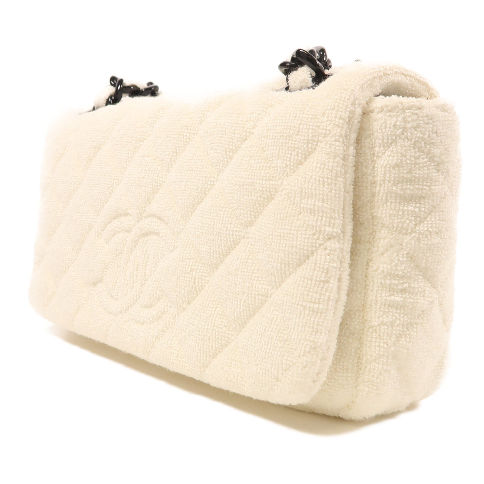 CHANEL 帆布Chain Shoulder Bag肩背袋