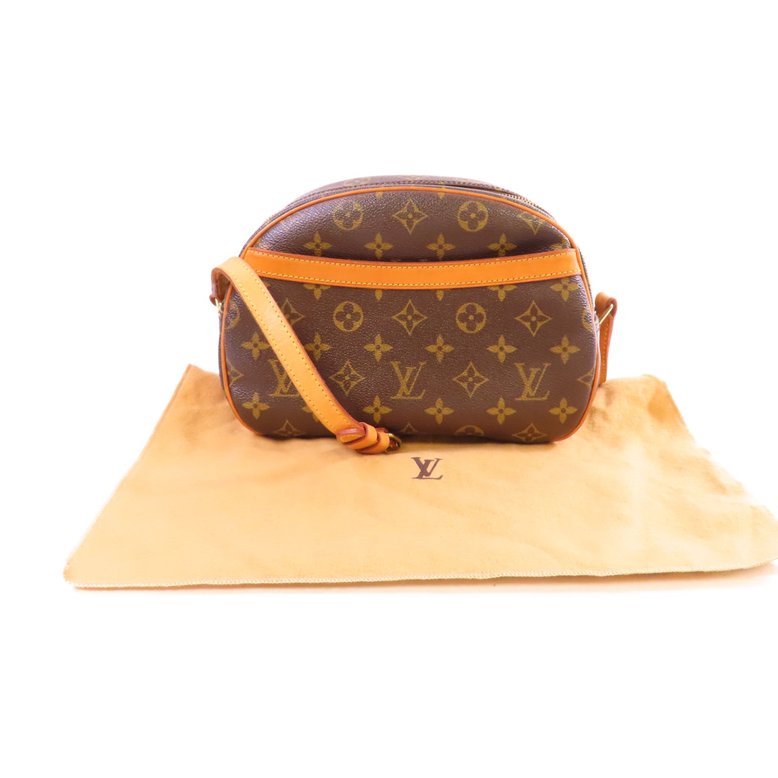 LOUIS VUITTON Monogram Blois Shoulder Bag金扣肩背袋啡色