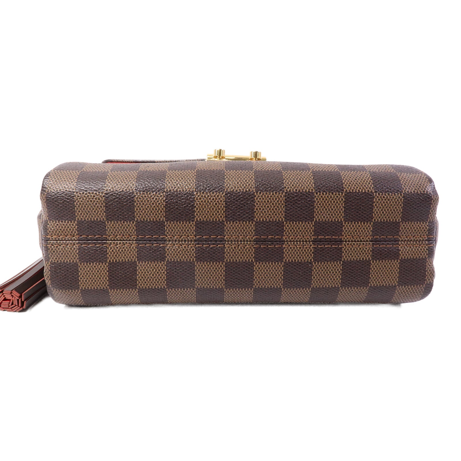 LOUIS VUITTON Damier Croisette金扣手挽肩背兩用袋