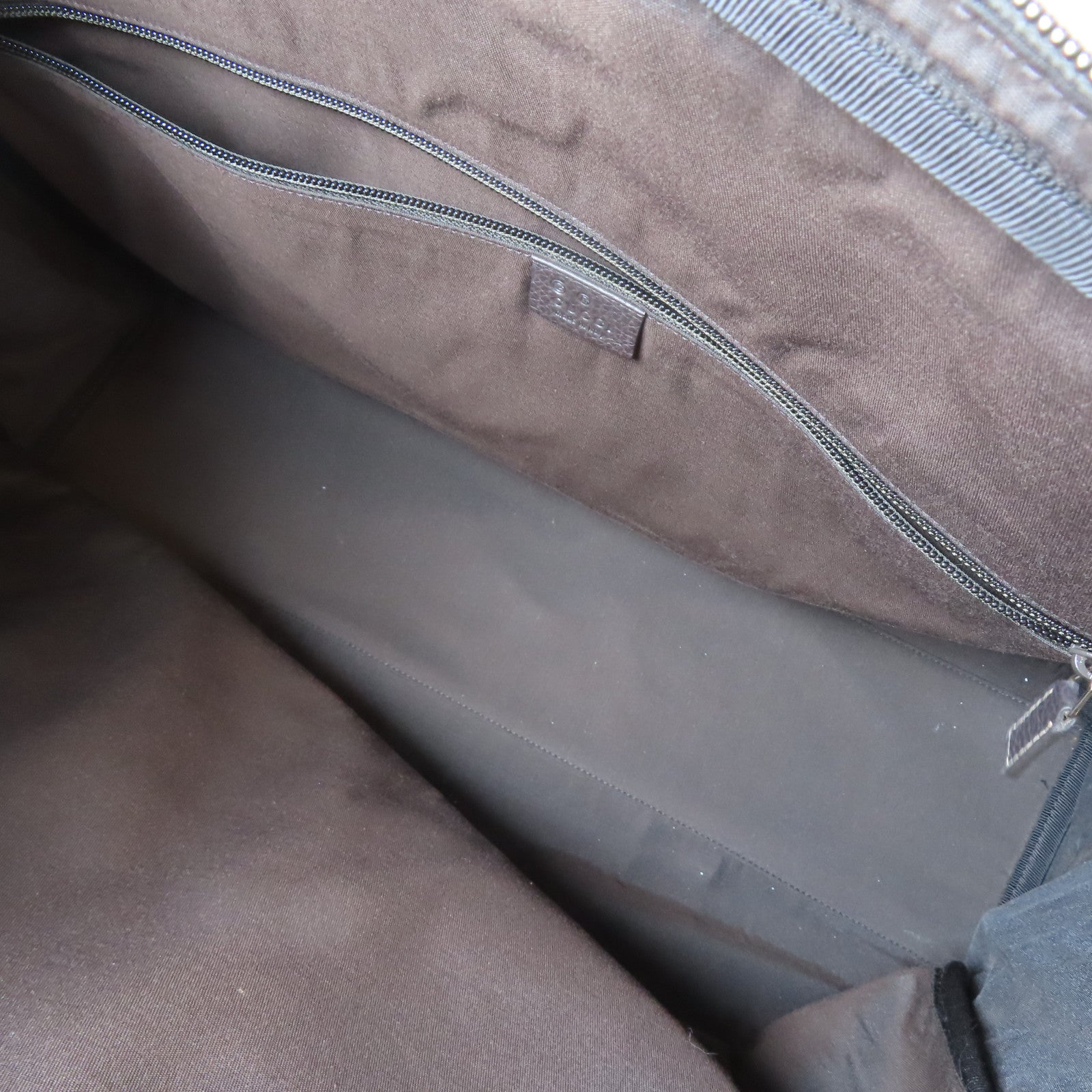 GUCCI 塗層帆布2 Way Shoulder Bag金扣手挽肩背兩用袋啡色