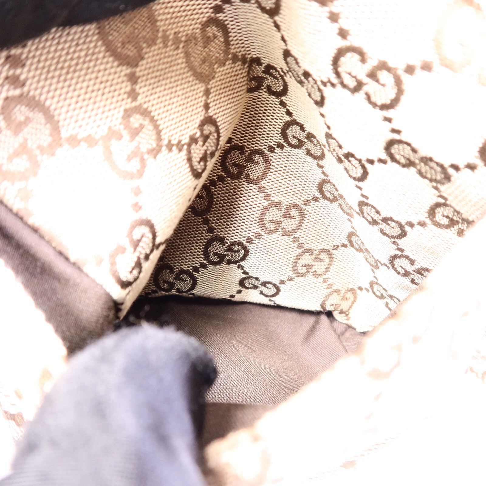 GUCCI 帆布Waist Bag銀扣腰包