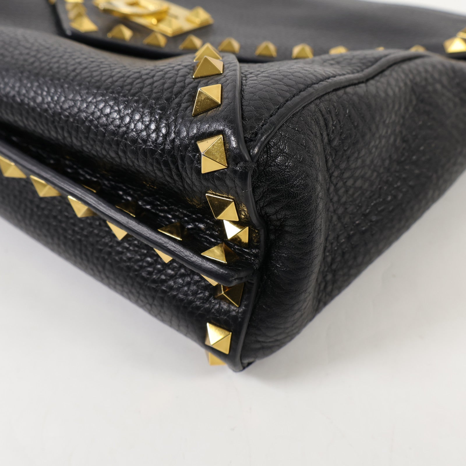 Valentino 牛皮皮革Shoulder Bag金扣肩背袋