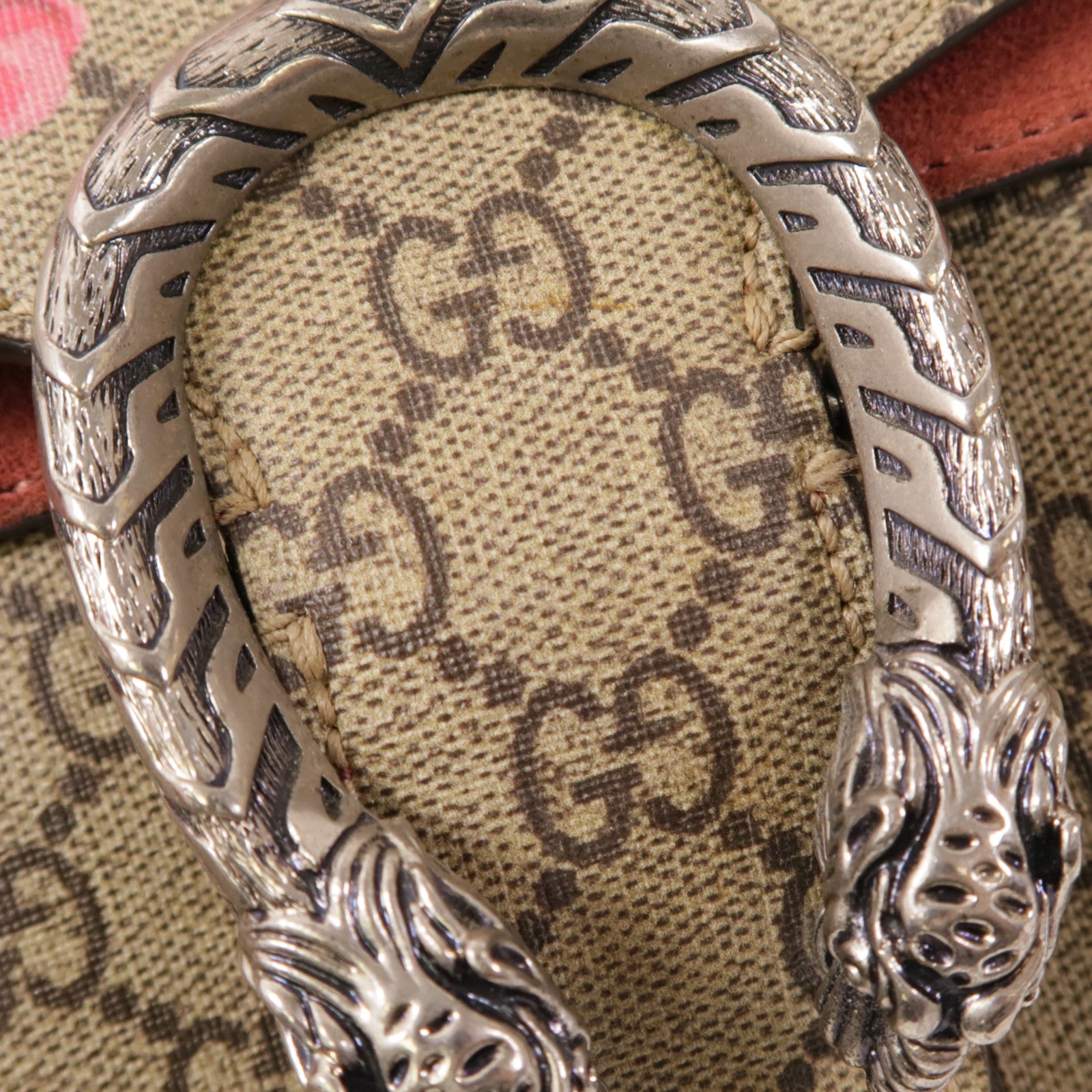 GUCCI GG SHW Dionysus Bloom Chain Shoulder Bag 400235 Coated Canvas Brown