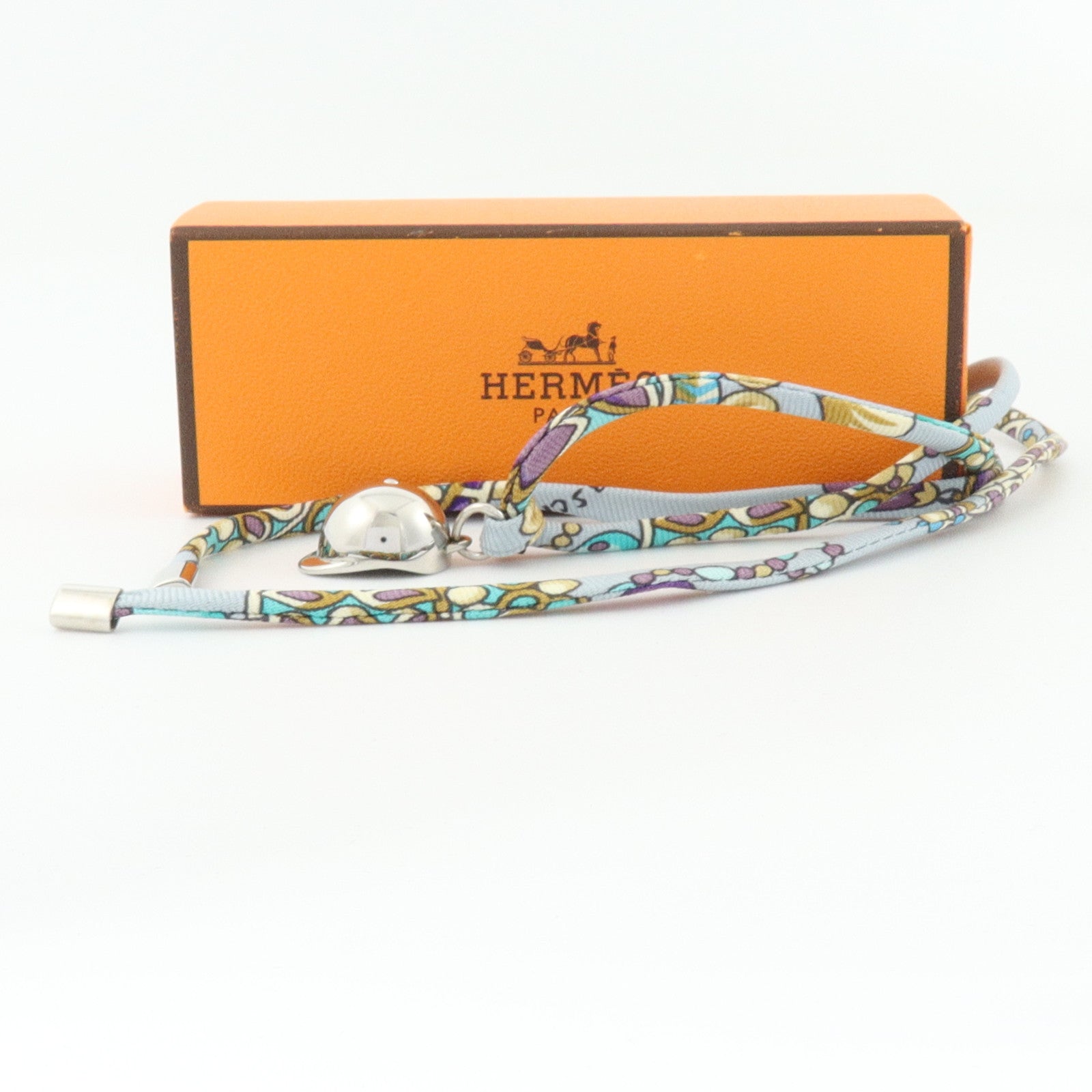 HERMES 絲質/金屬Necklace項鏈
