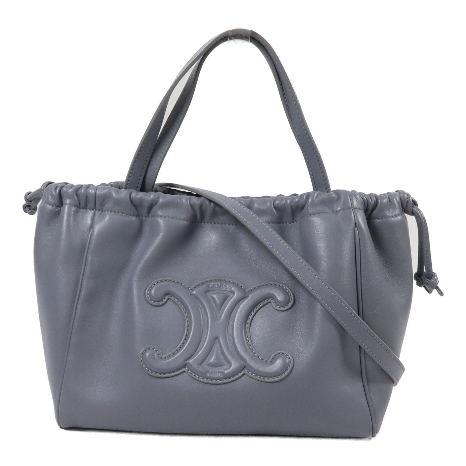 CELINE 牛皮皮革Cabas Cuir Triomphe手挽肩背兩用袋