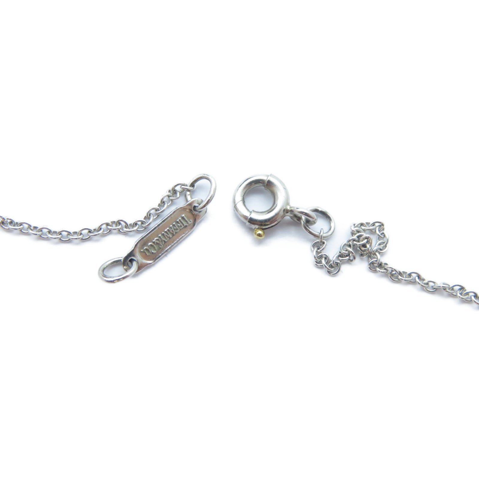 TIFFANY＆CO PT950鉑金3P Diamond Heart Necklace鑽石項鍊