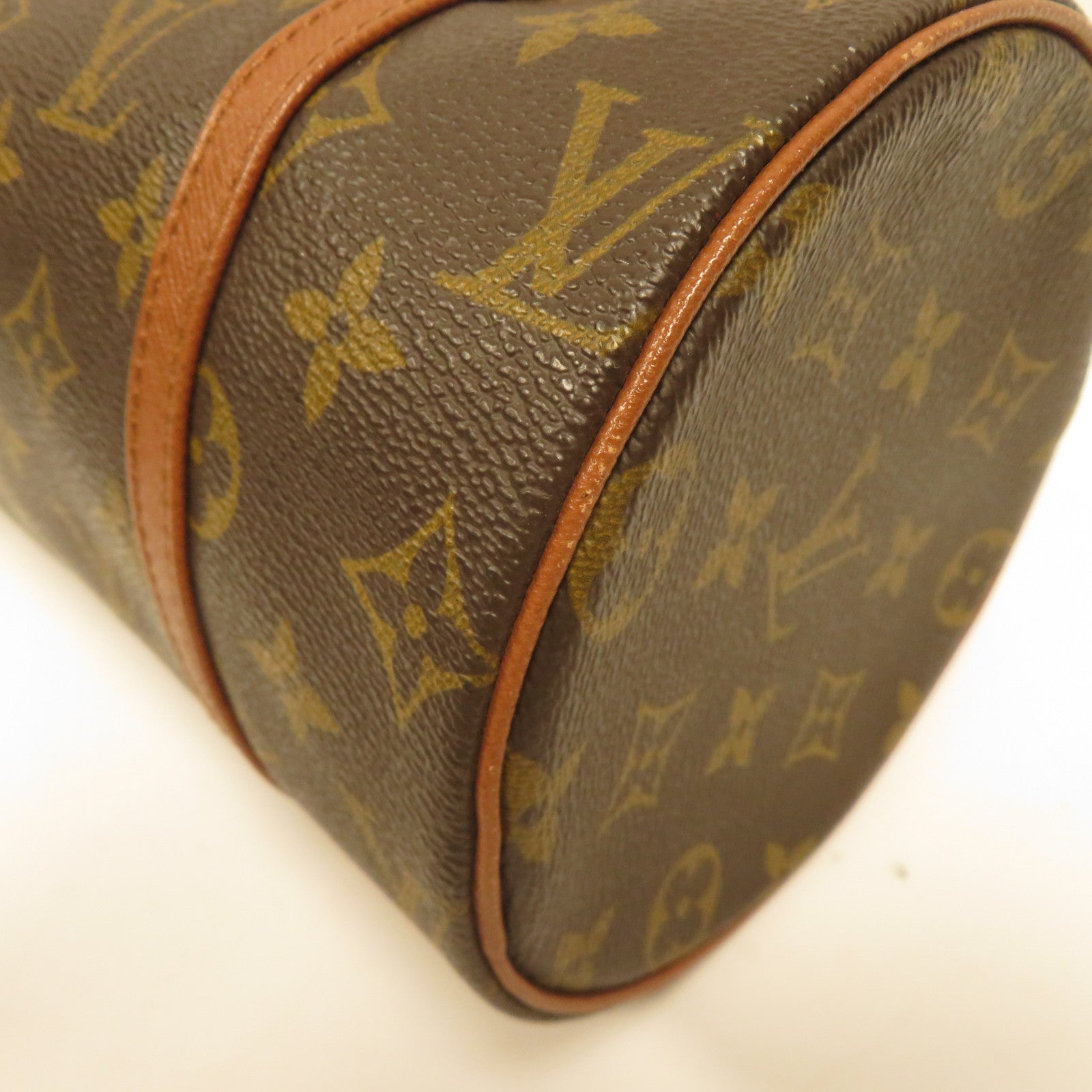 LOUIS VUITTON 【激減優惠】Monogram Papillon Old Model金扣肩背袋棕色