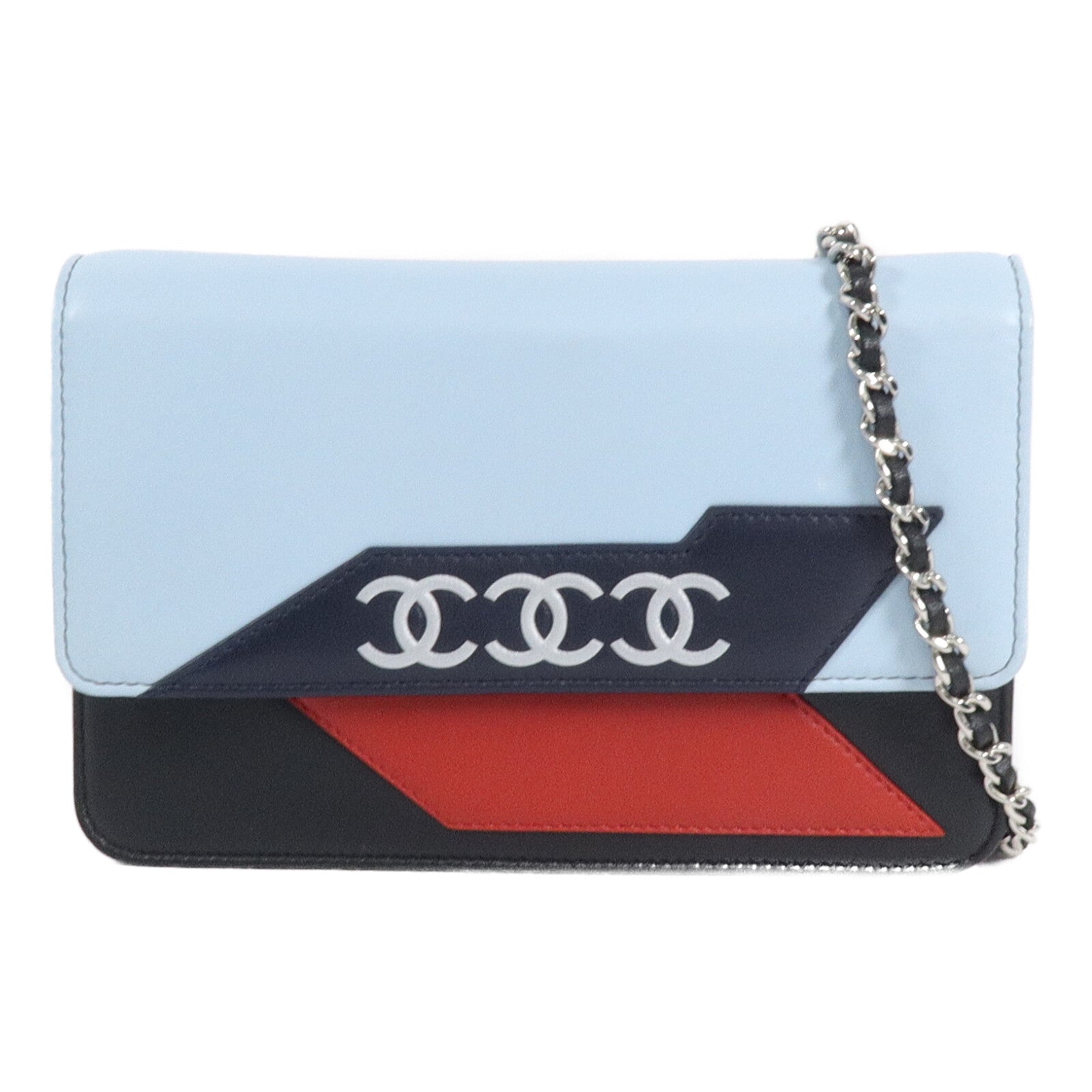 CHANEL 羊皮皮革WOC Wallet On Chain鏈帶肩背袋