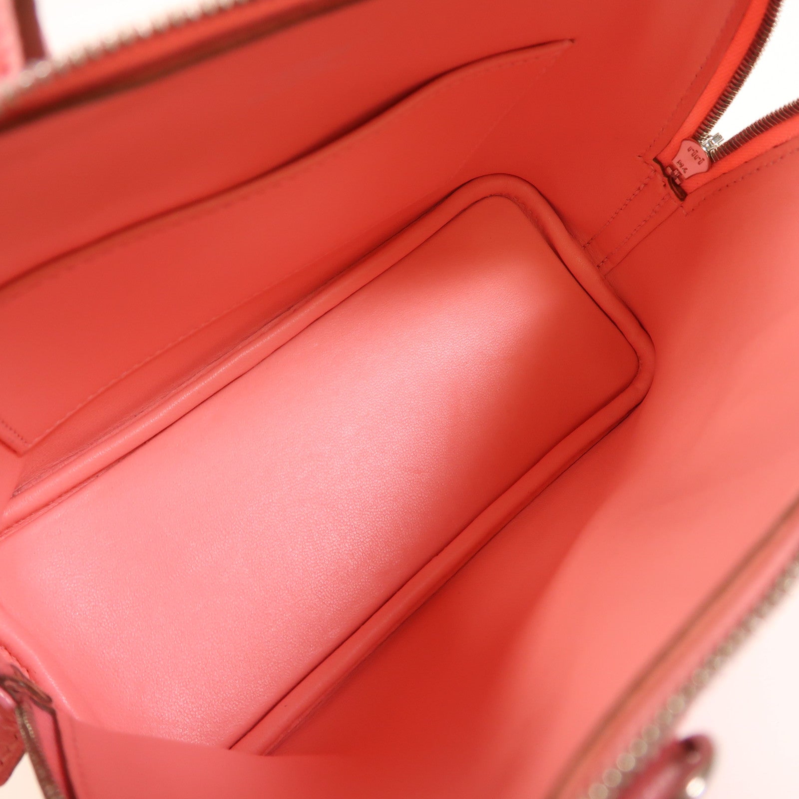 HERMES Chevre皮革Mini Bolide銀扣手挽肩背兩用袋