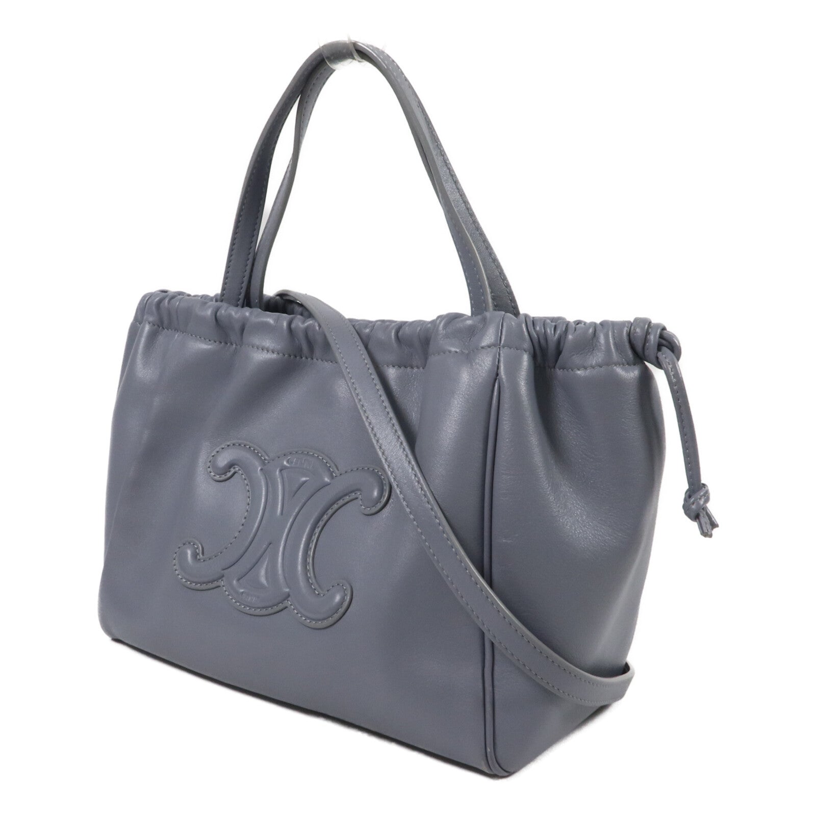 CELINE 牛皮皮革Cabas Cuir Triomphe手挽肩背兩用袋