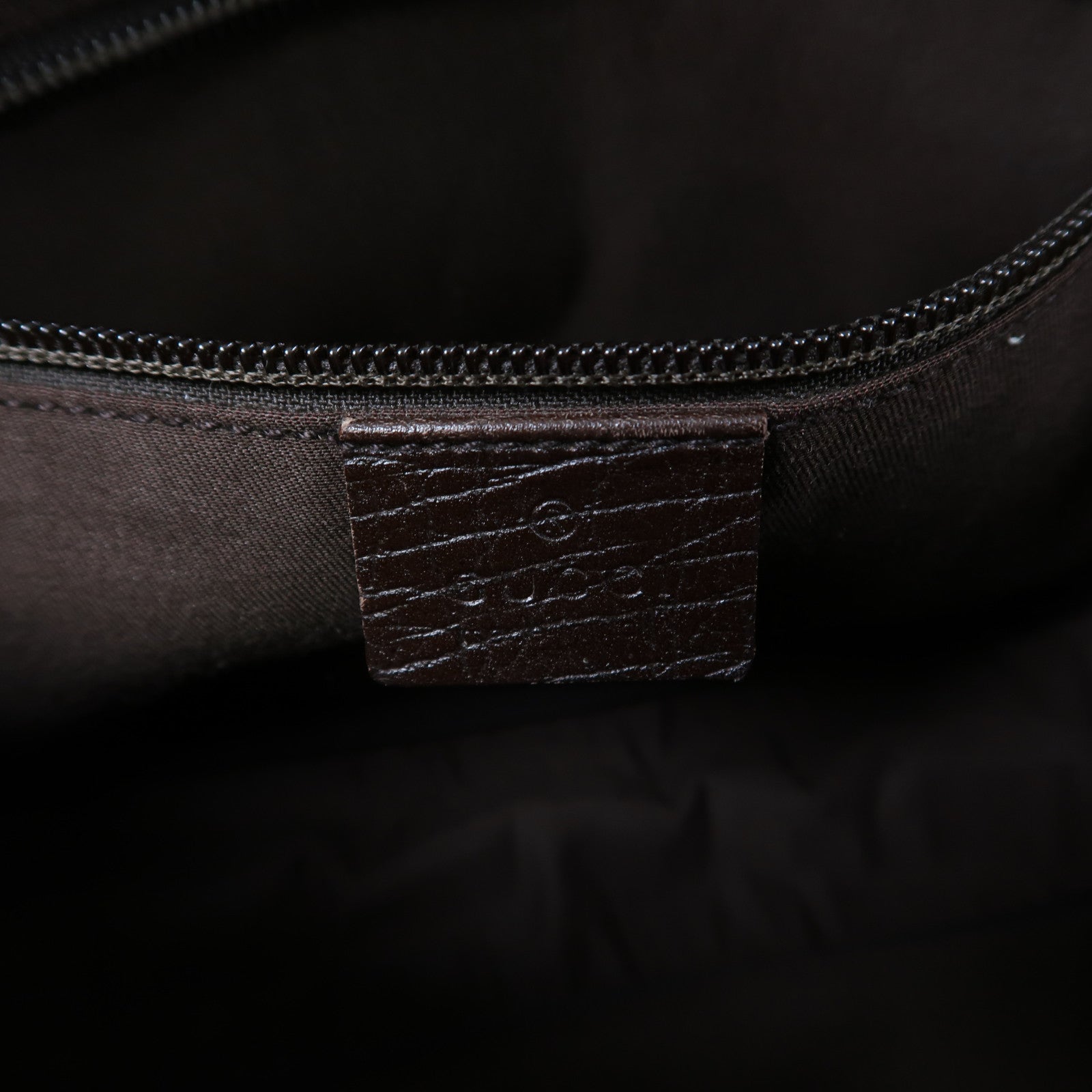 GUCCI 塗層帆布Shoulder Bag銀扣肩背袋啡色