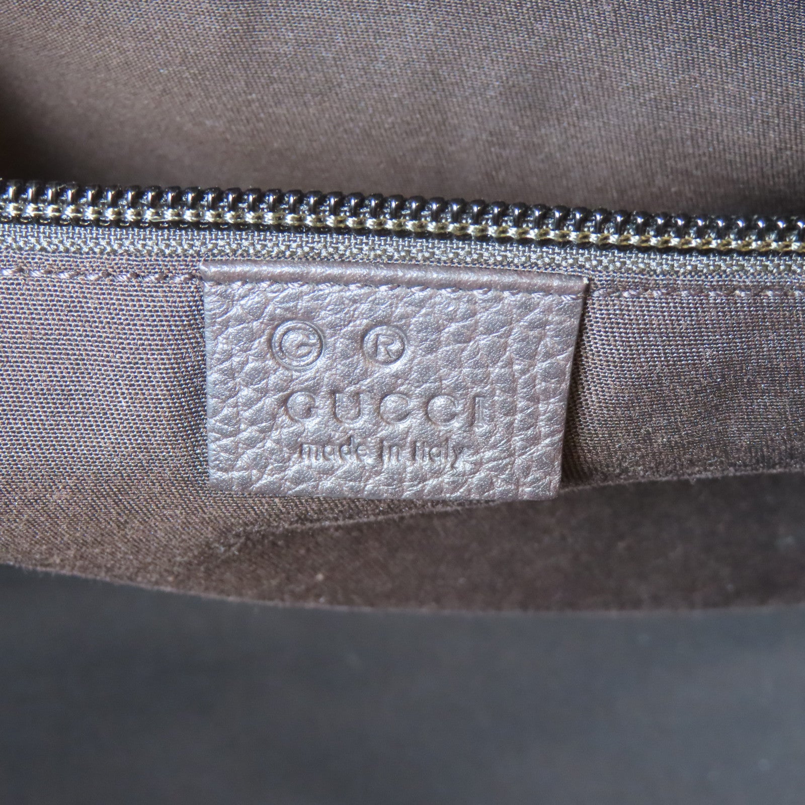 GUCCI 塗層帆布2 Way Shoulder Bag金扣手挽肩背兩用袋啡色
