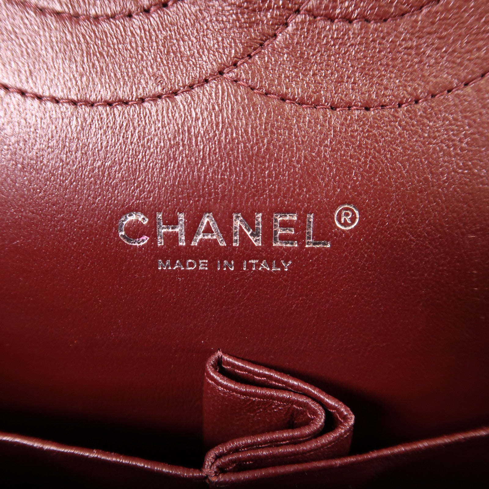 CHANEL 牛皮皮革Large Classic銀扣鏈帶肩背袋