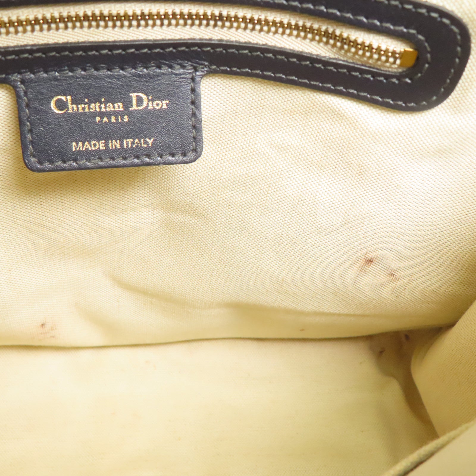 Dior 帆布Shoulder Bag金扣肩背袋