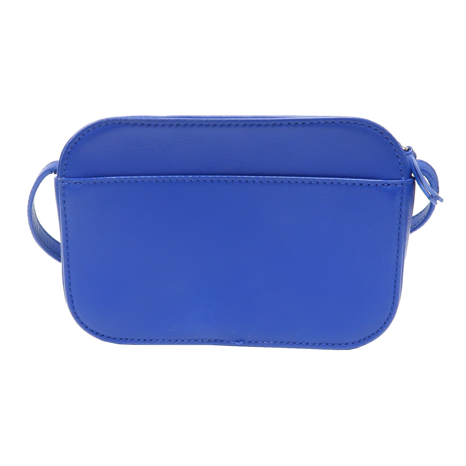 BALENCIAGA 牛皮皮革EVERYDAY Camera Bag XS銀扣肩背袋藍色