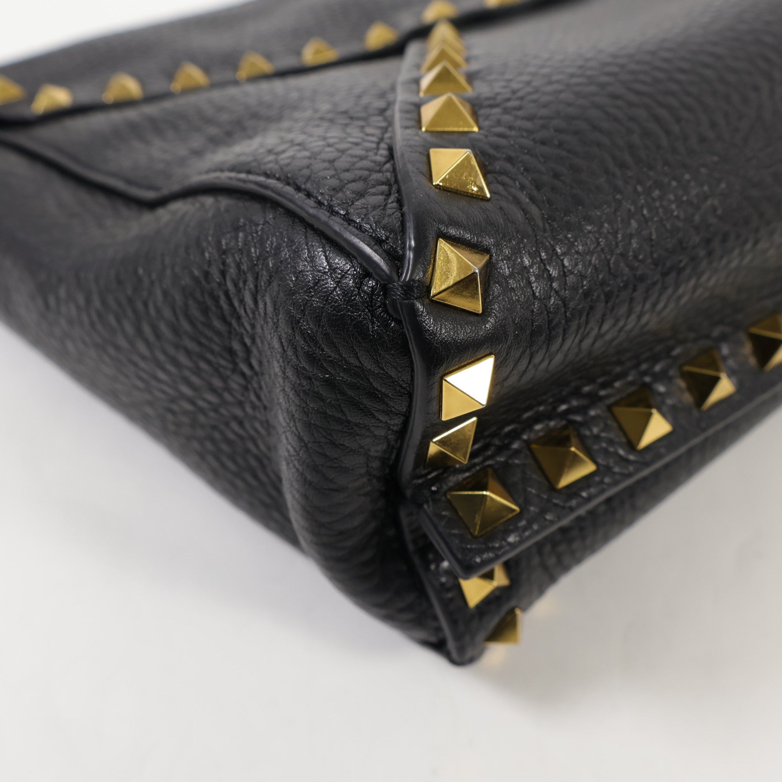 Valentino 牛皮皮革Shoulder Bag金扣肩背袋