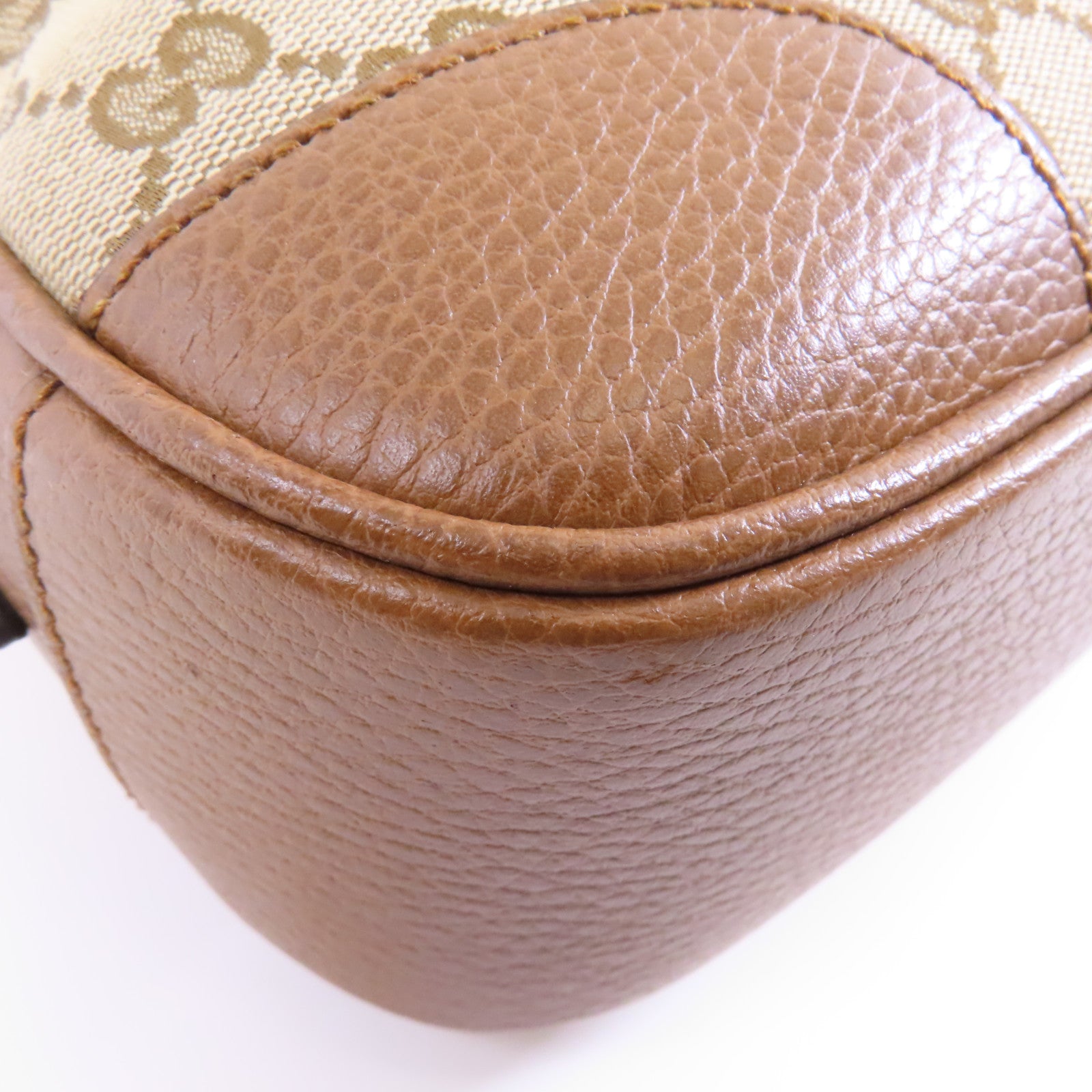 GUCCI 【激減優惠】帆布Shoulder Bag金扣肩背袋棕色