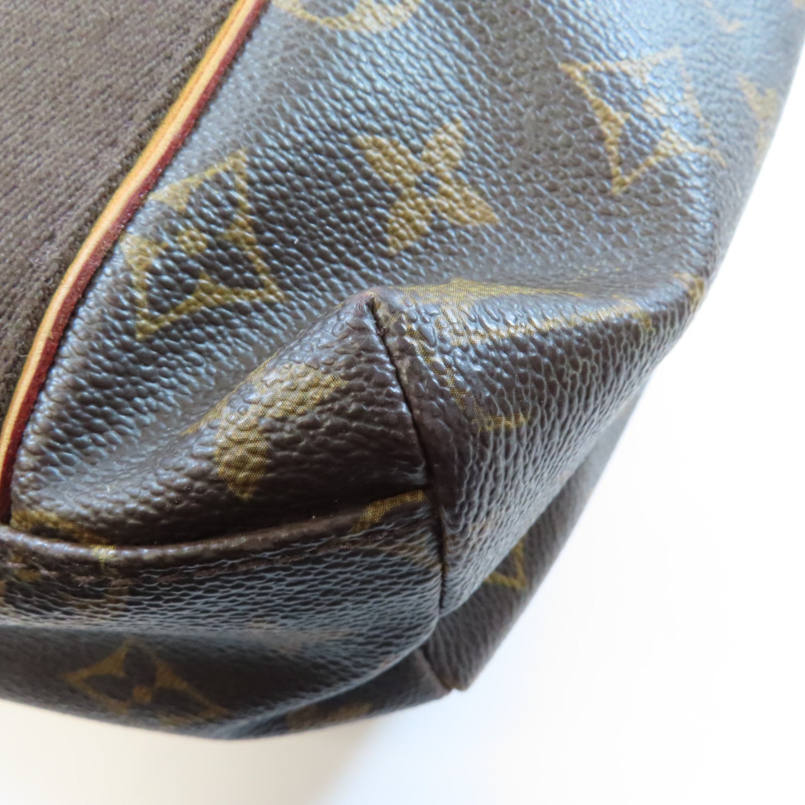 LOUIS VUITTON Monogram Cabas Beaubourg金扣肩背袋棕色