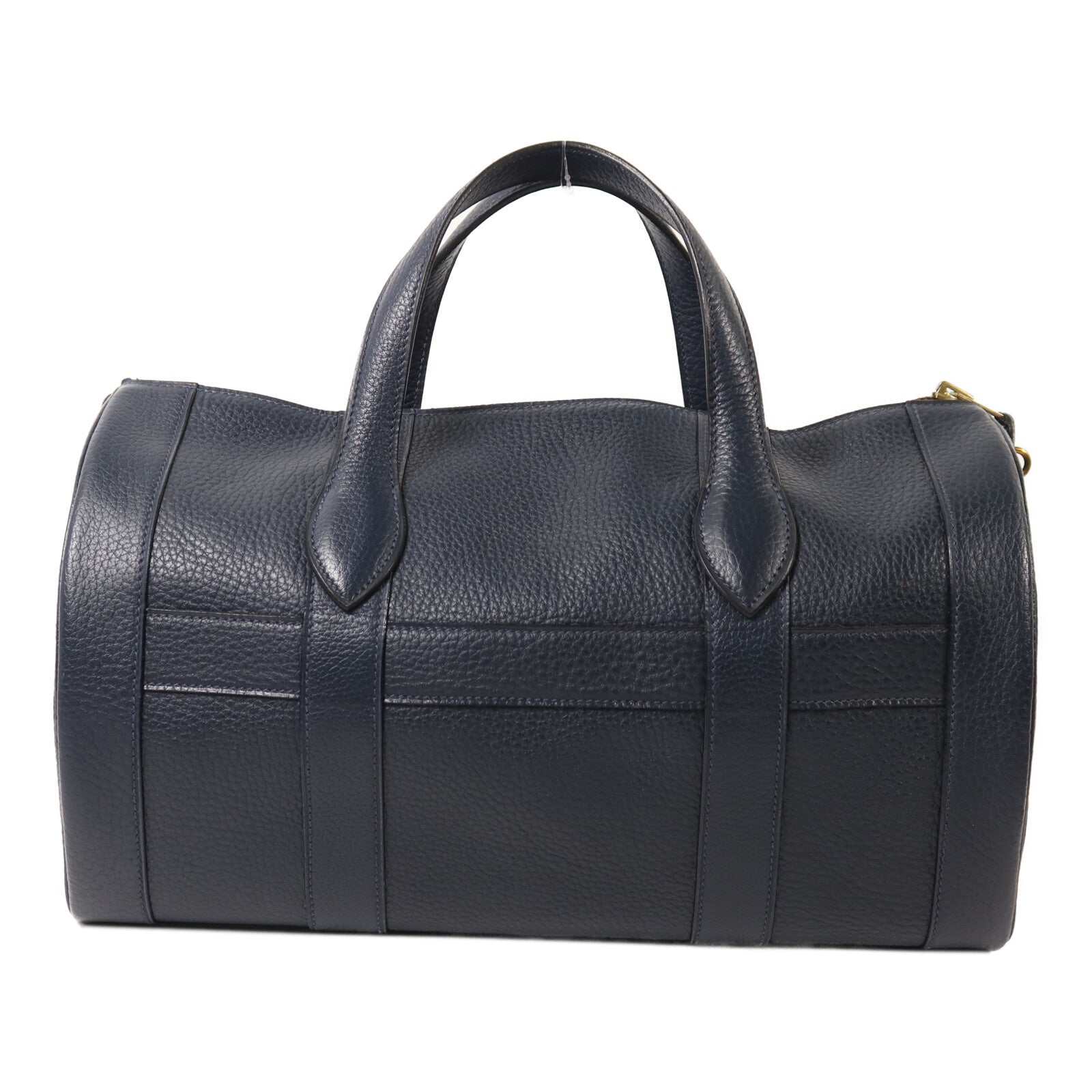 HERMES Ardennes皮革Rudy金扣手挽肩背兩用袋Navy