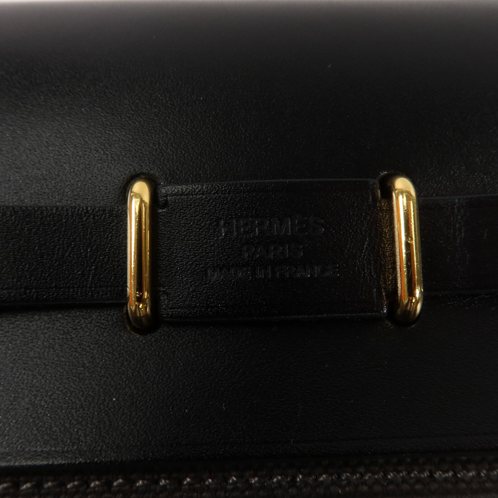 HERMES 帆布Mini Herbag肩背袋Bronze