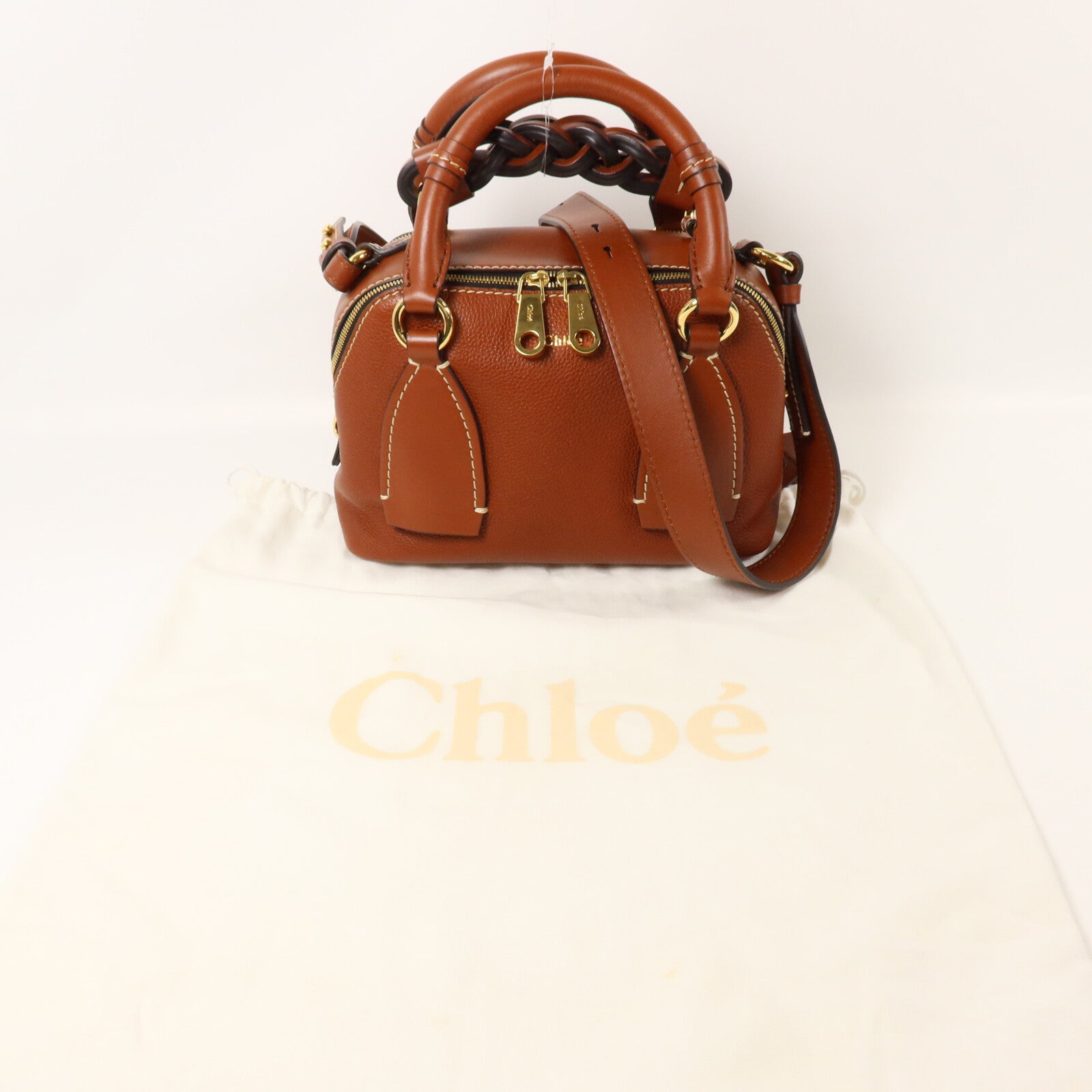 Chloe 牛皮皮革Daria Small手挽肩背兩用袋