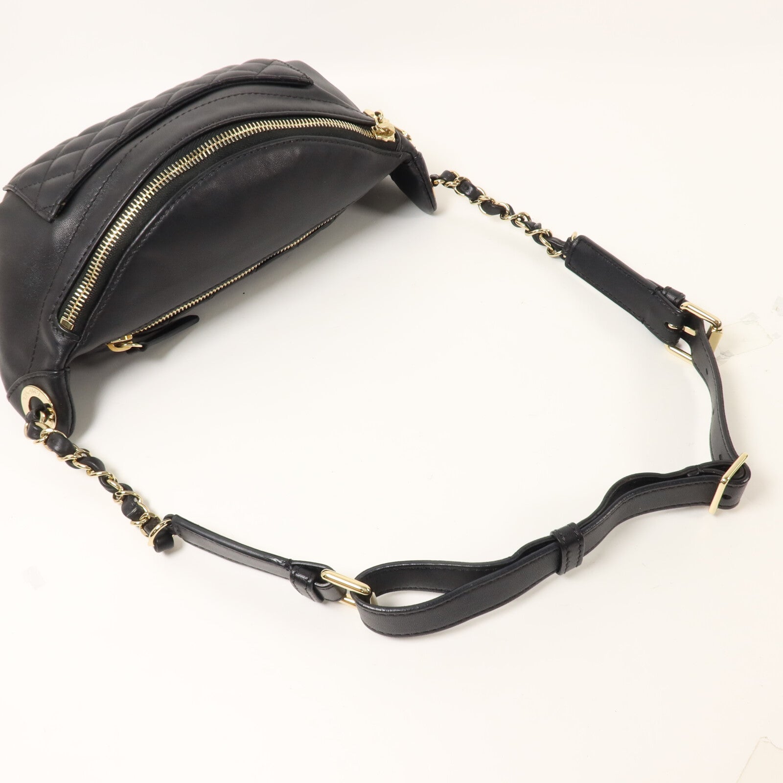 CHANEL 羊皮皮革Waist Bag鏈帶腰包