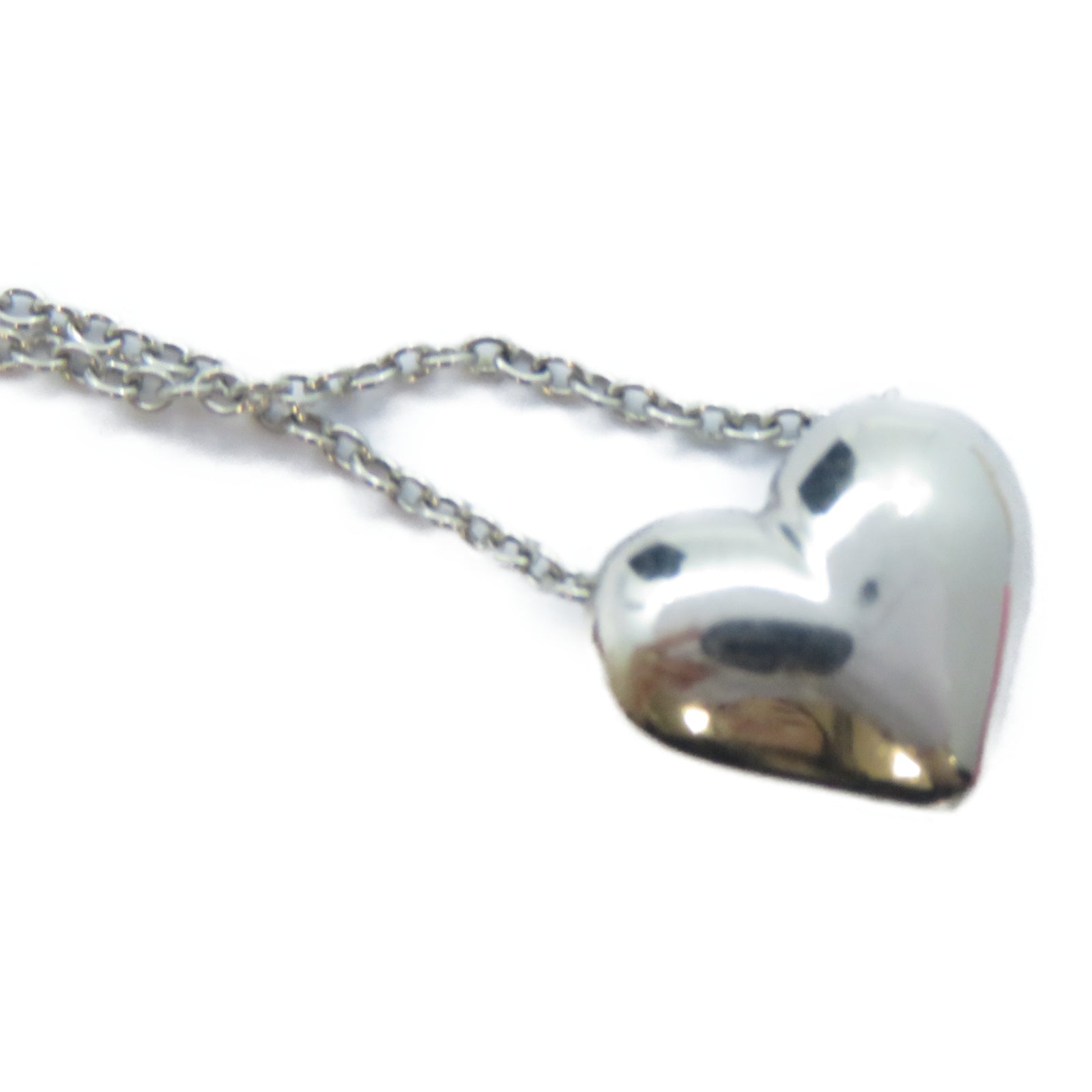 TIFFANY＆CO PT950鉑金3P Diamond Heart Necklace鑽石項鍊