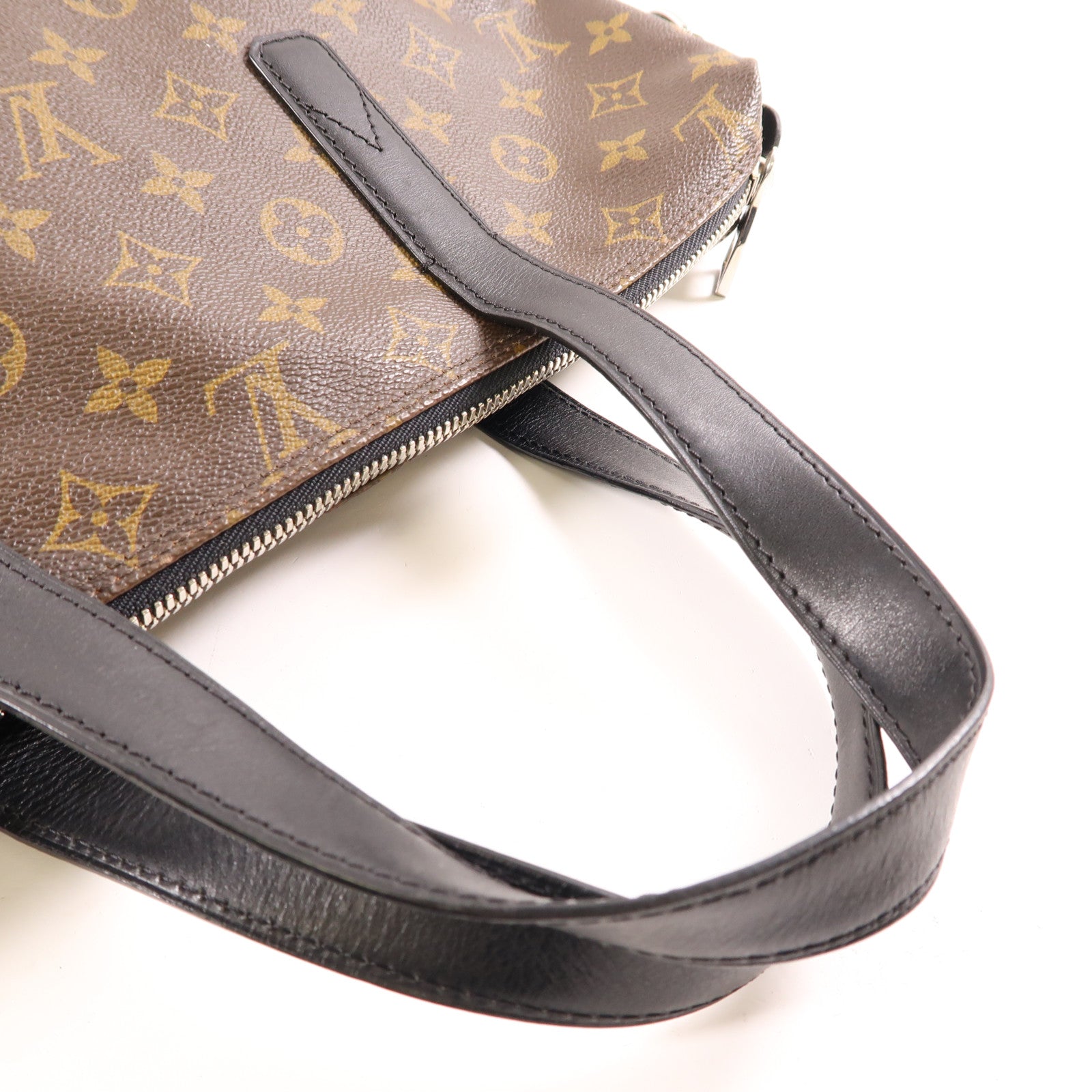 LOUIS VUITTON Monogram Kitan金扣手挽袋棕色