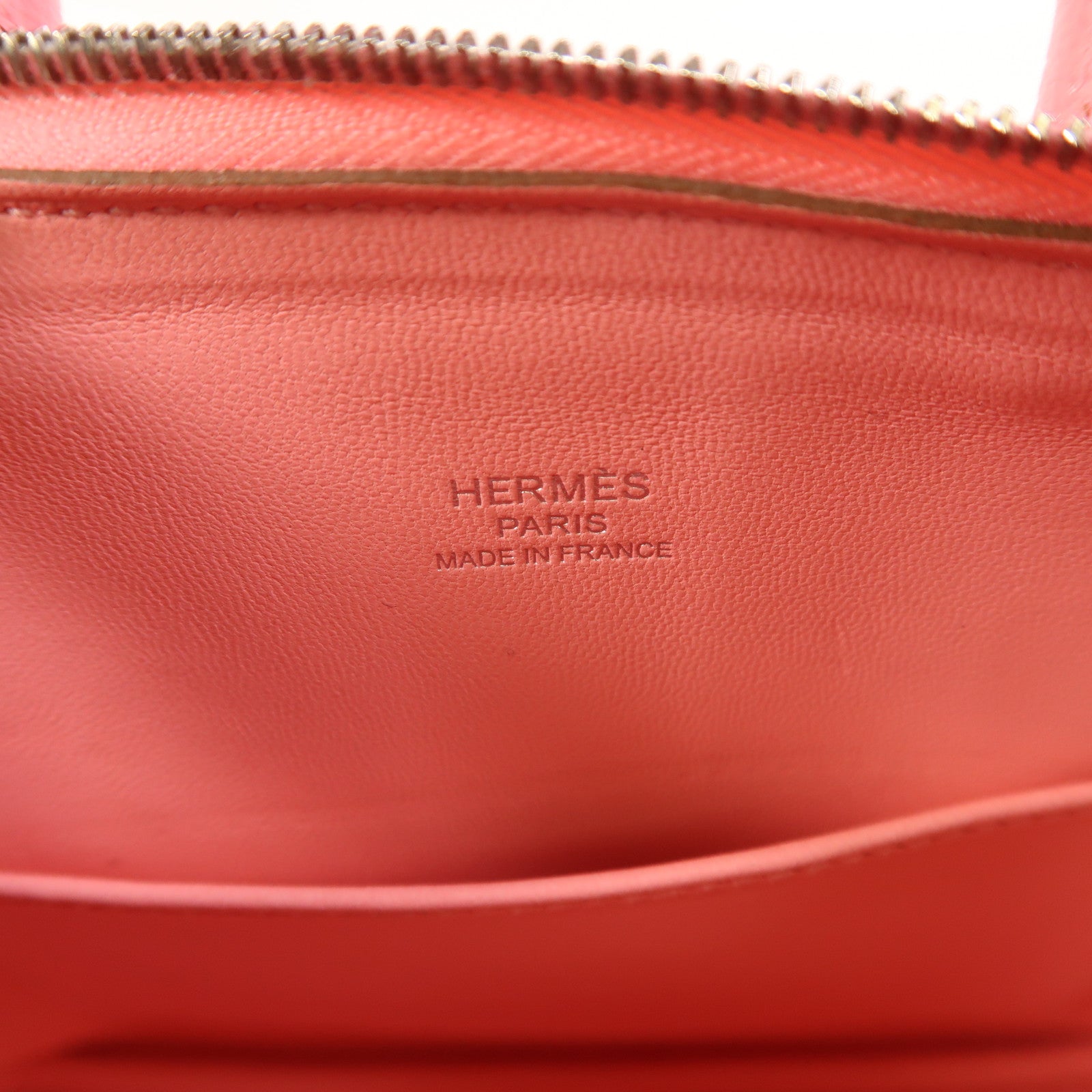 HERMES Chevre皮革Mini Bolide銀扣手挽肩背兩用袋