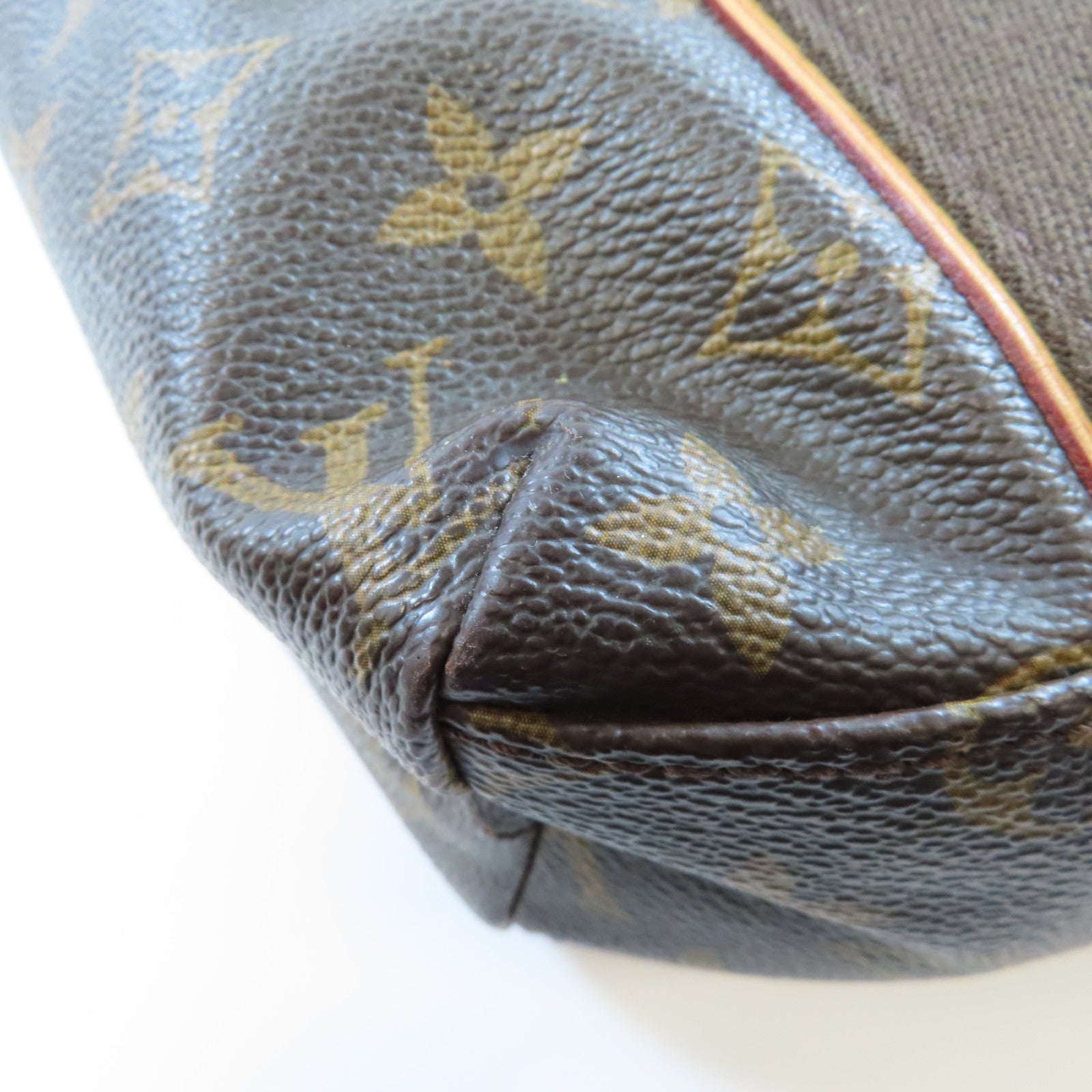 LOUIS VUITTON Monogram Cabas Beaubourg金扣肩背袋棕色