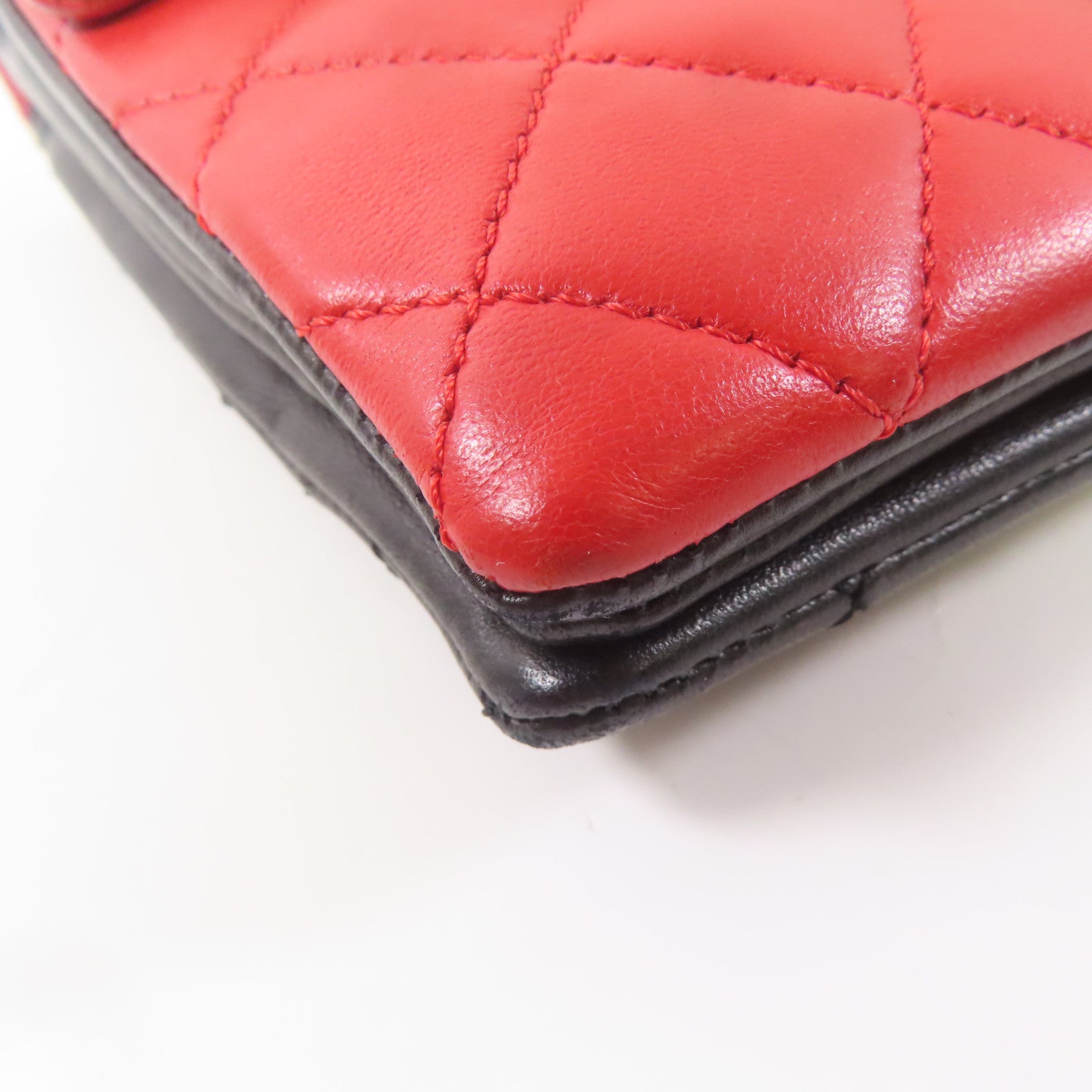 CHANEL 羊皮皮革Shoulder Bag金扣肩背袋紅色/白色/黑色/藍色