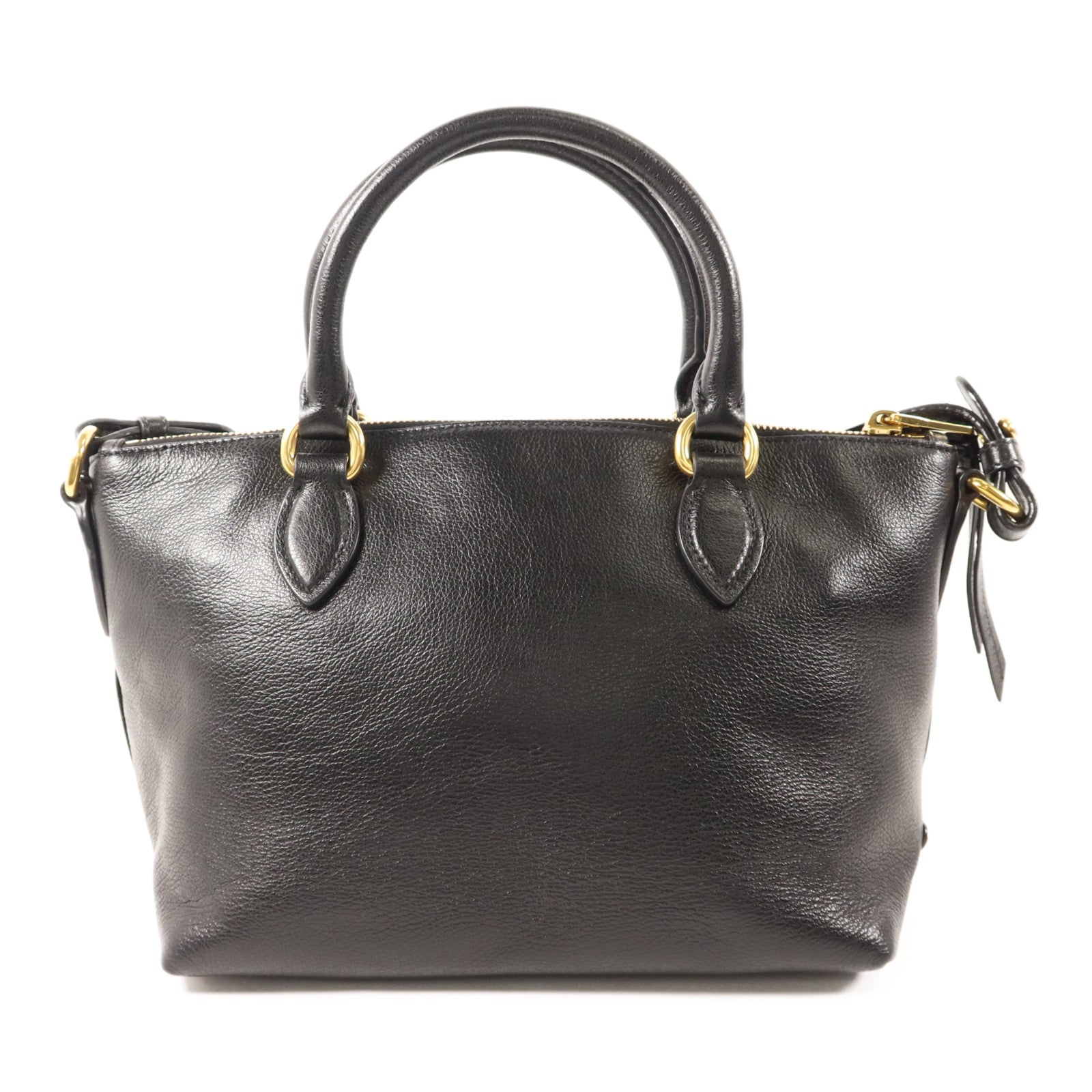 PRADA 牛皮皮革2 Way Shoulder金扣手挽肩背兩用袋