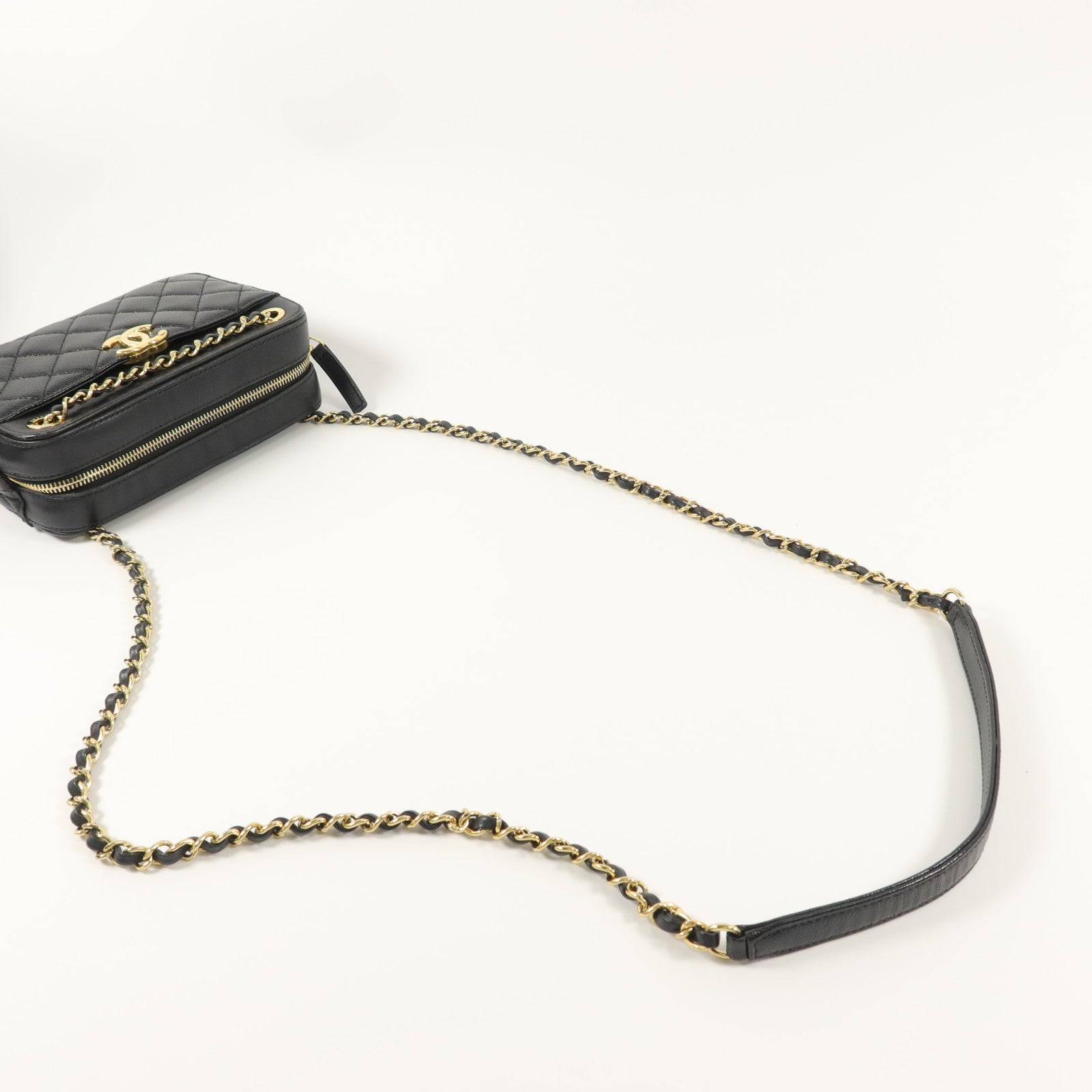 CHANEL 牛皮皮革Chain Shoulder鏈帶肩背袋