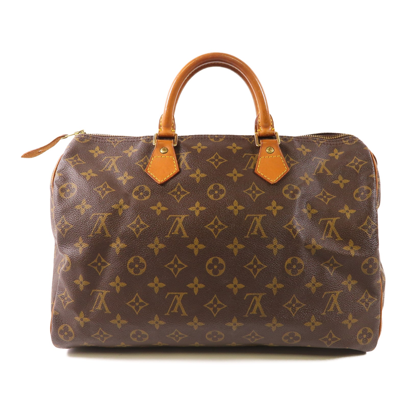LOUIS VUITTON LV GHW Speedy 35 Hand Bag M41107 Monogram Brown