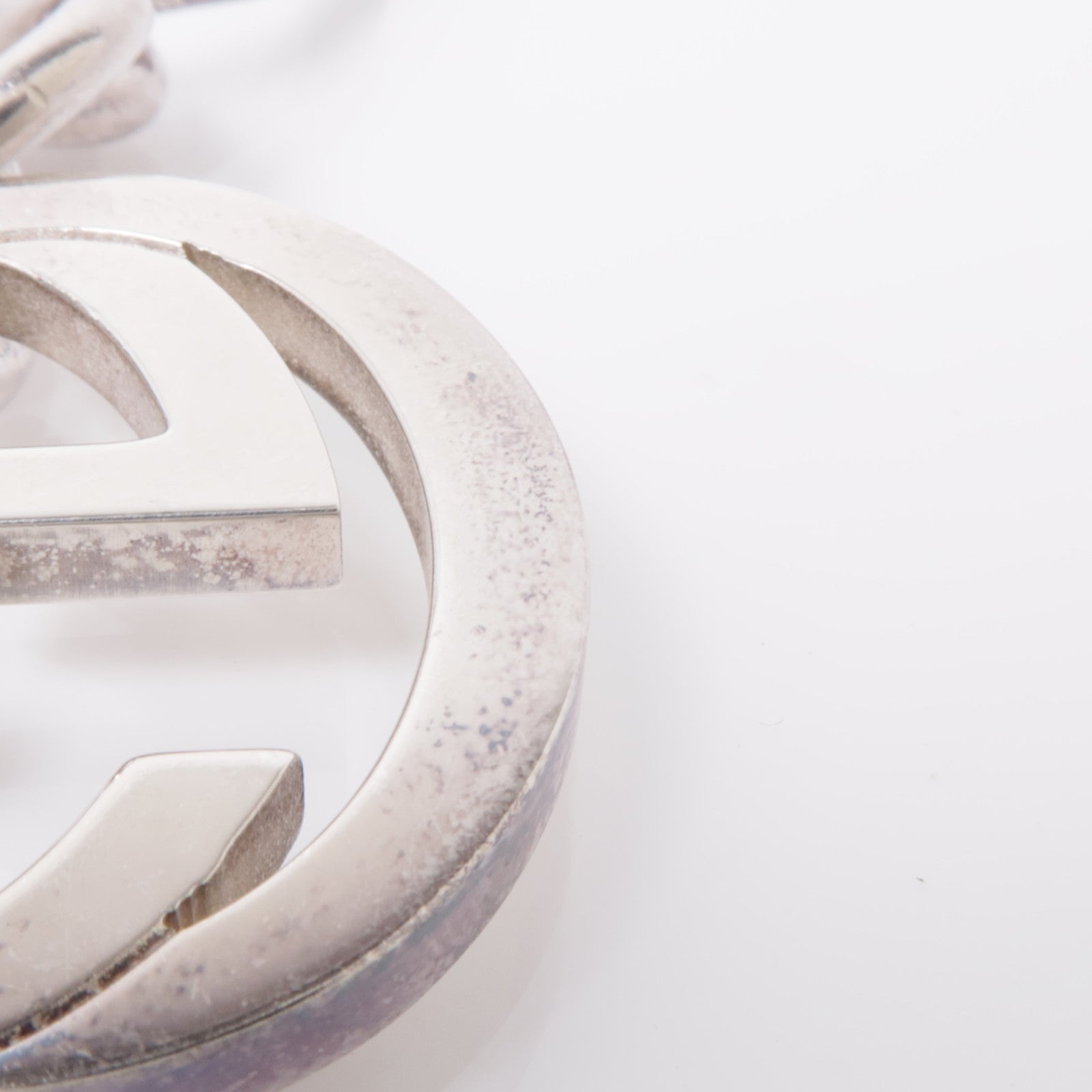 GUCCI 925純銀Double G Key Ring鎖匙扣