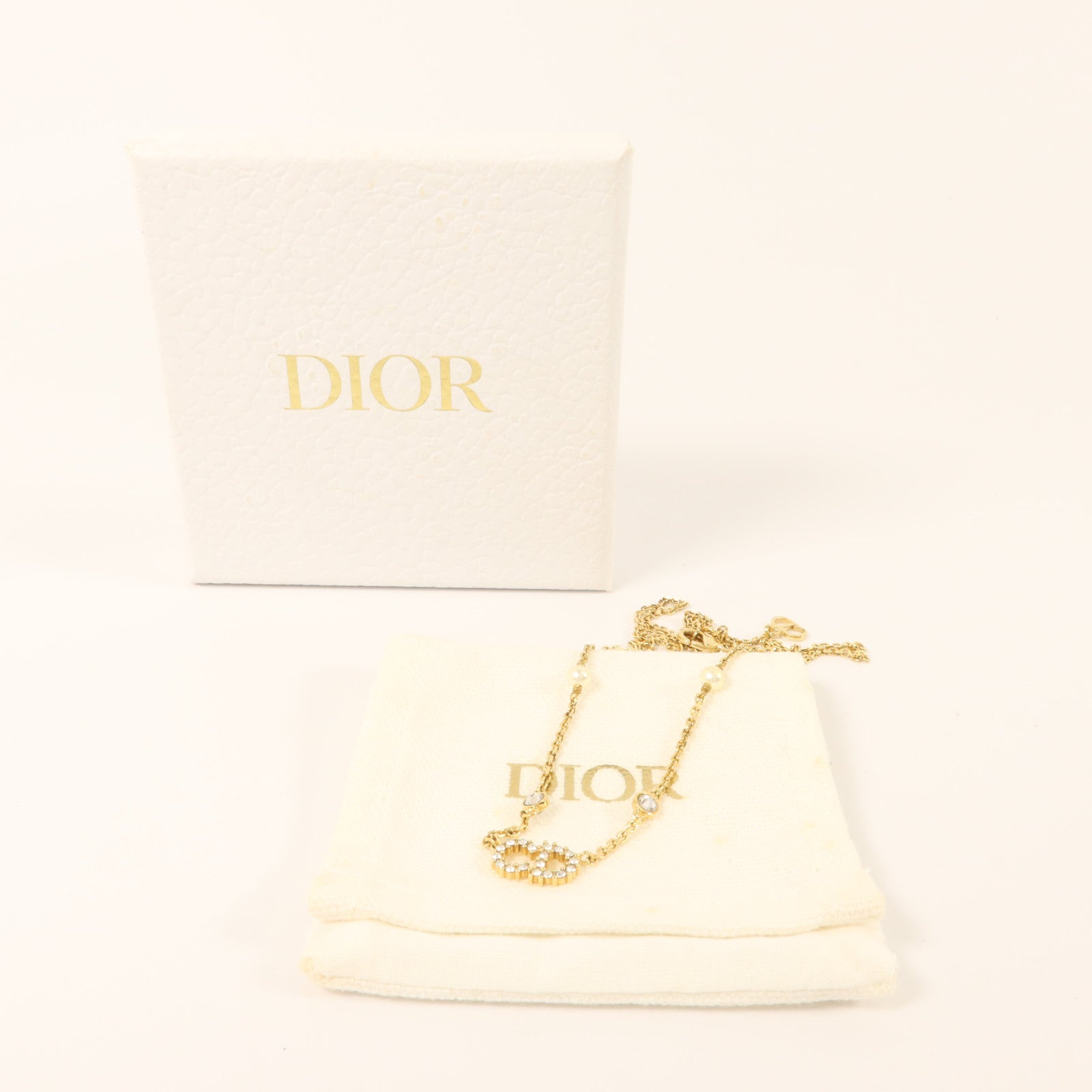 Dior 金屬/水晶Necklace項鍊