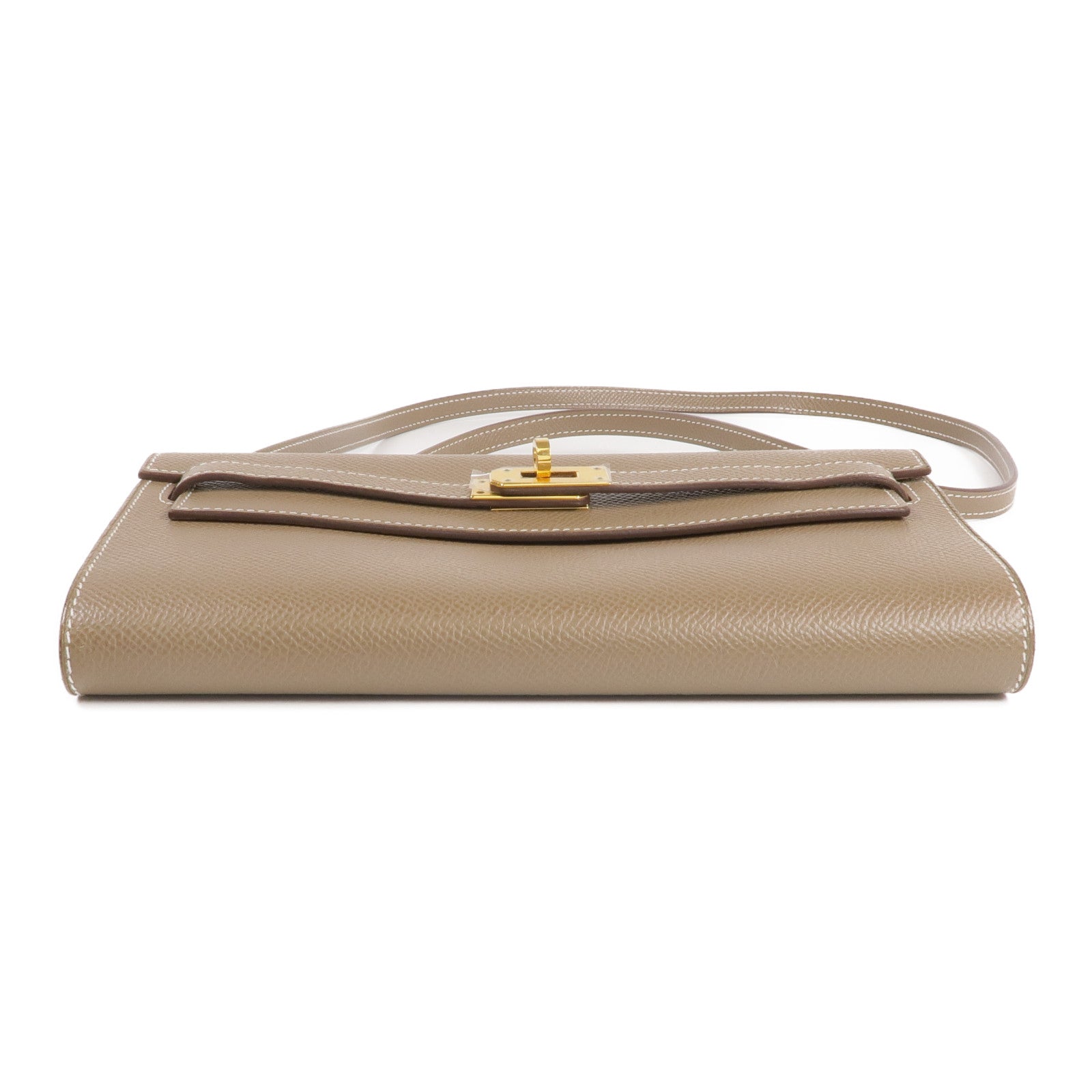 HERMES Epsom皮革Kelly To Go金扣肩背袋