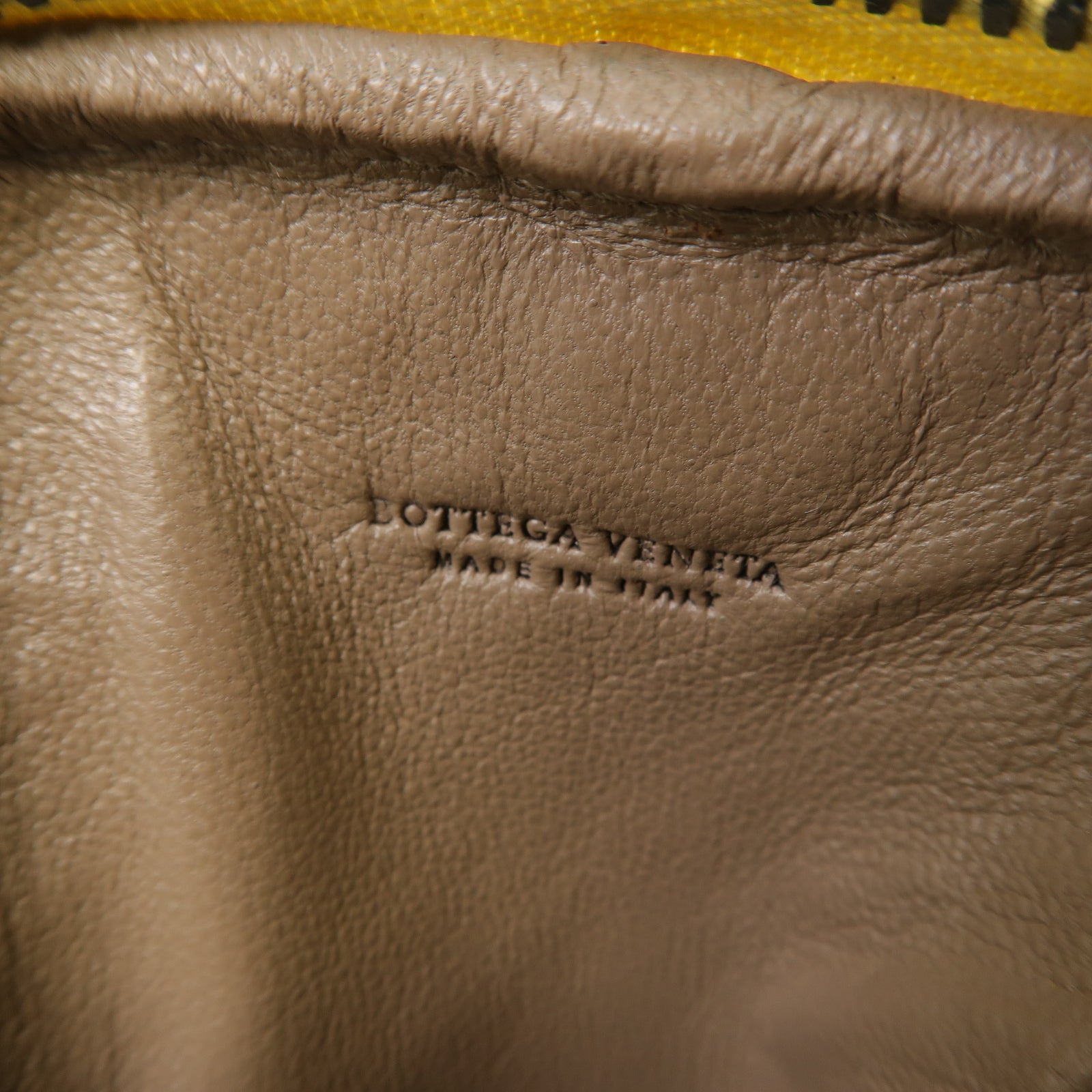BOTTEGA VENETA 【激減優惠】織紋皮革Coin Case零錢包黃色