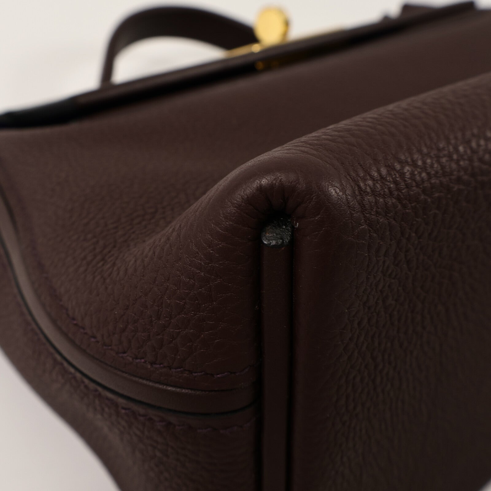 HERMES Clemence皮革24/24 29cm手挽肩背兩用袋Cassis/Bleu Saphir