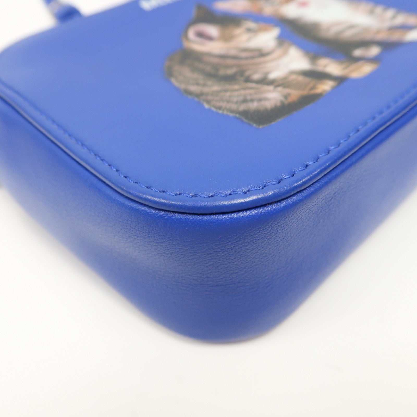 BALENCIAGA 牛皮皮革EVERYDAY Camera Bag XS銀扣肩背袋藍色