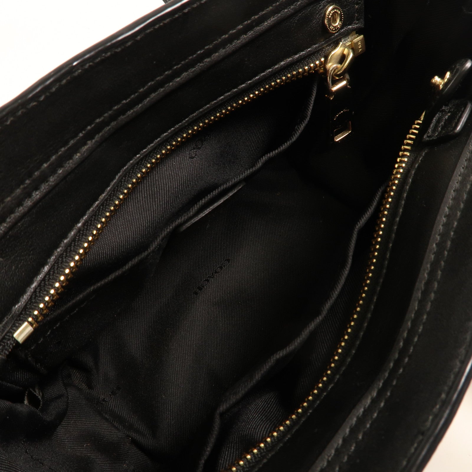 COACH 皮革2 Way Bag金扣手挽肩背兩用袋