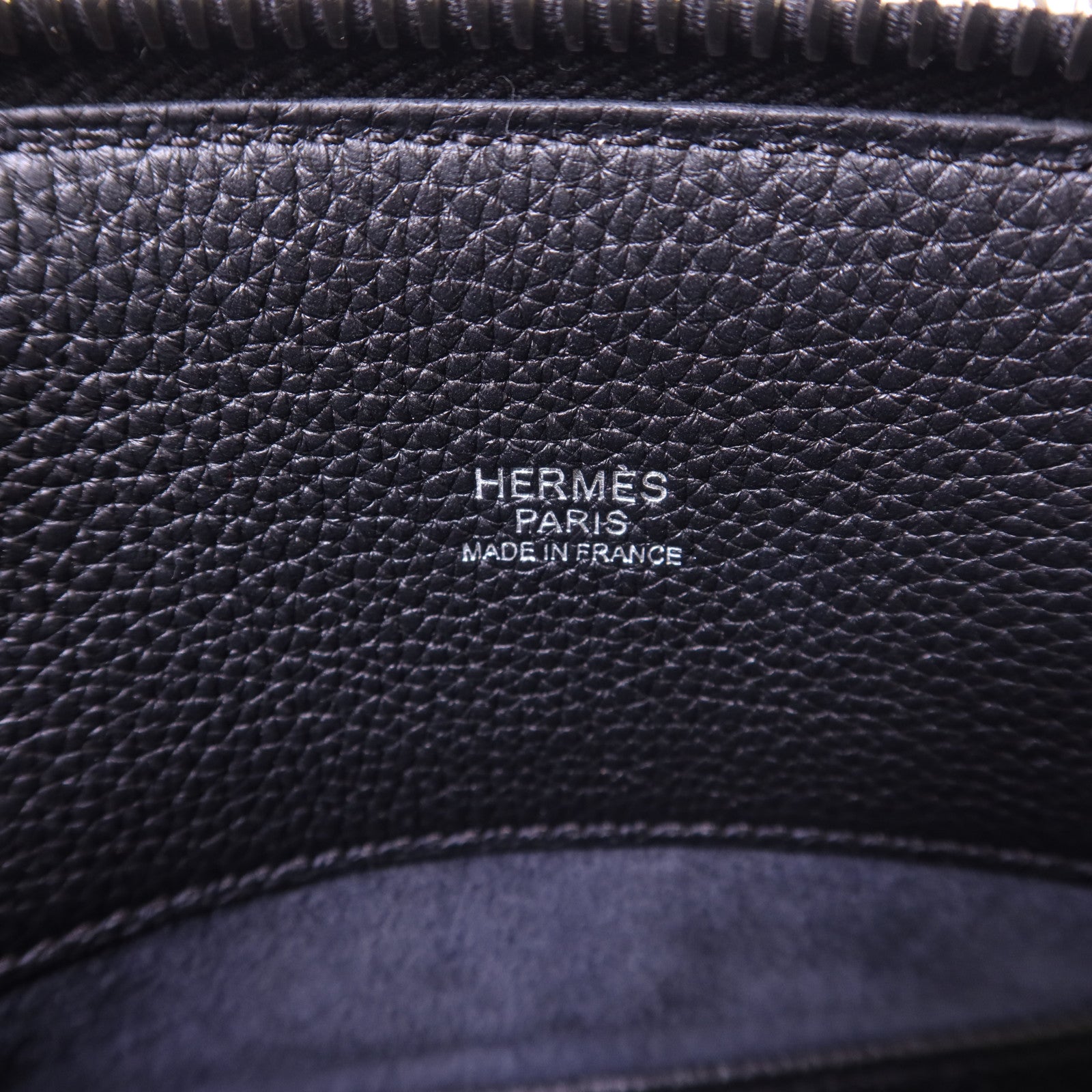 HERMES 【激減優惠】Togo皮革Bolide Messenger銀扣肩背袋Noir