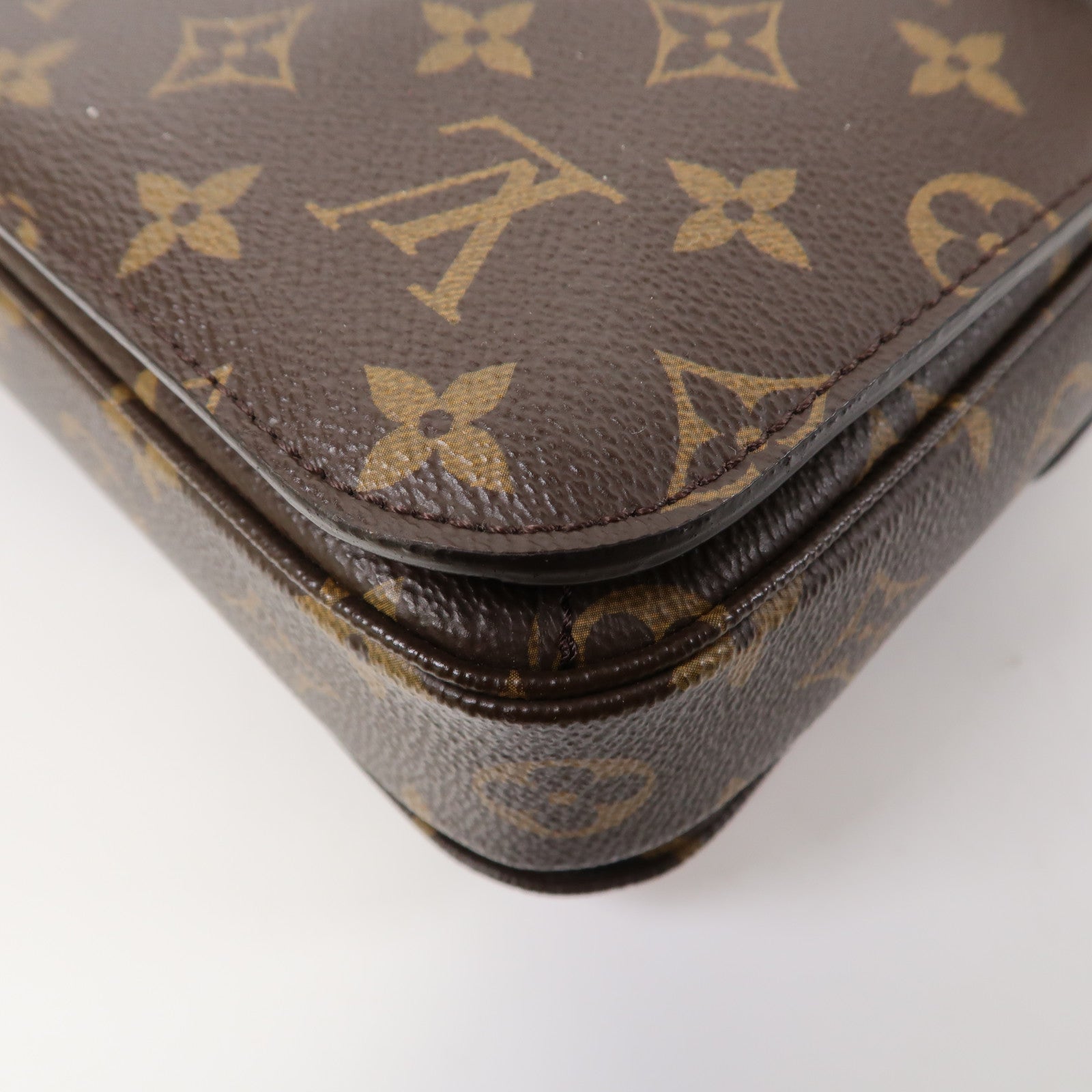 LOUIS VUITTON 【激減優惠】Monogram Pochette Metis金扣手挽肩背兩用袋啡色