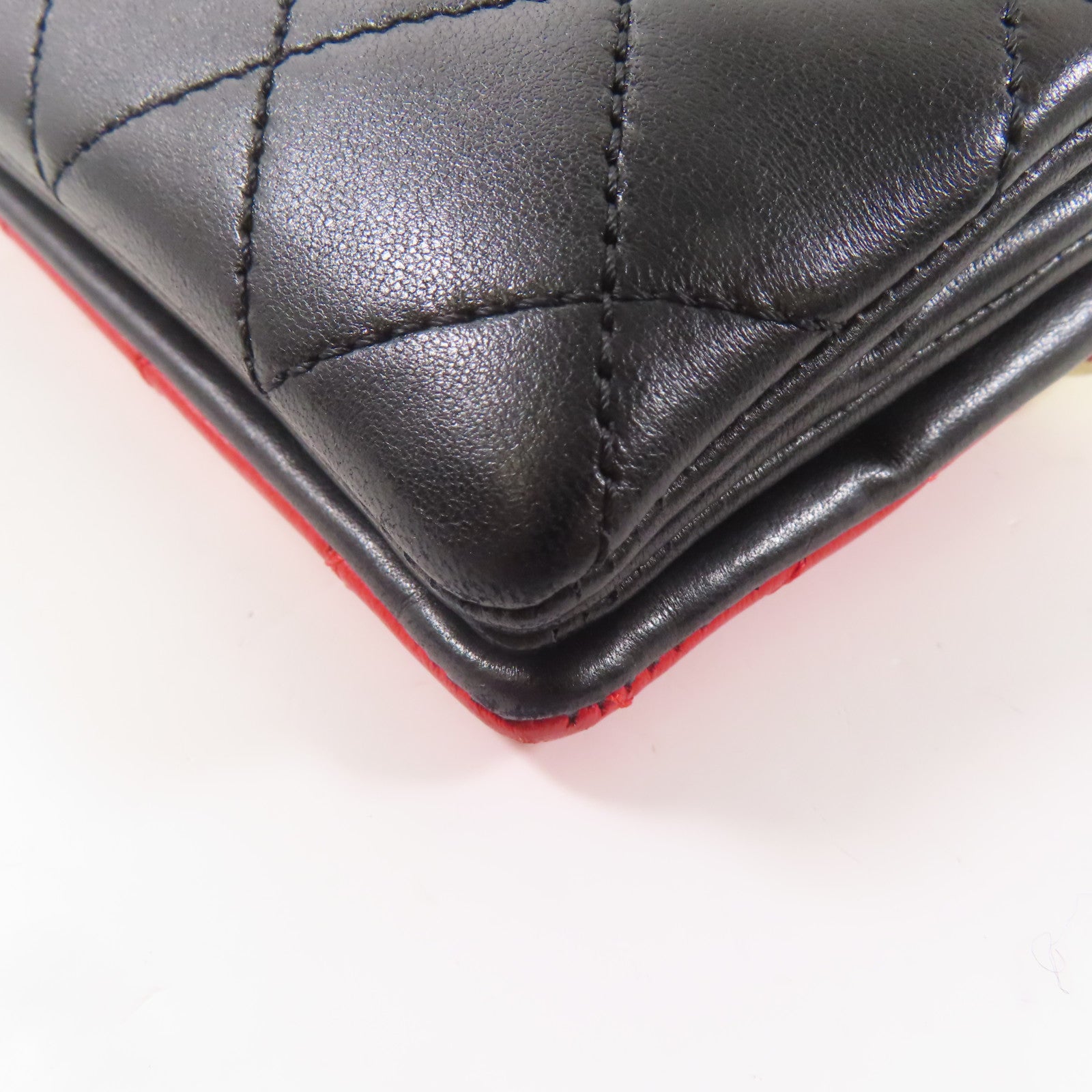 CHANEL 羊皮皮革Shoulder Bag金扣肩背袋紅色/白色/黑色/藍色