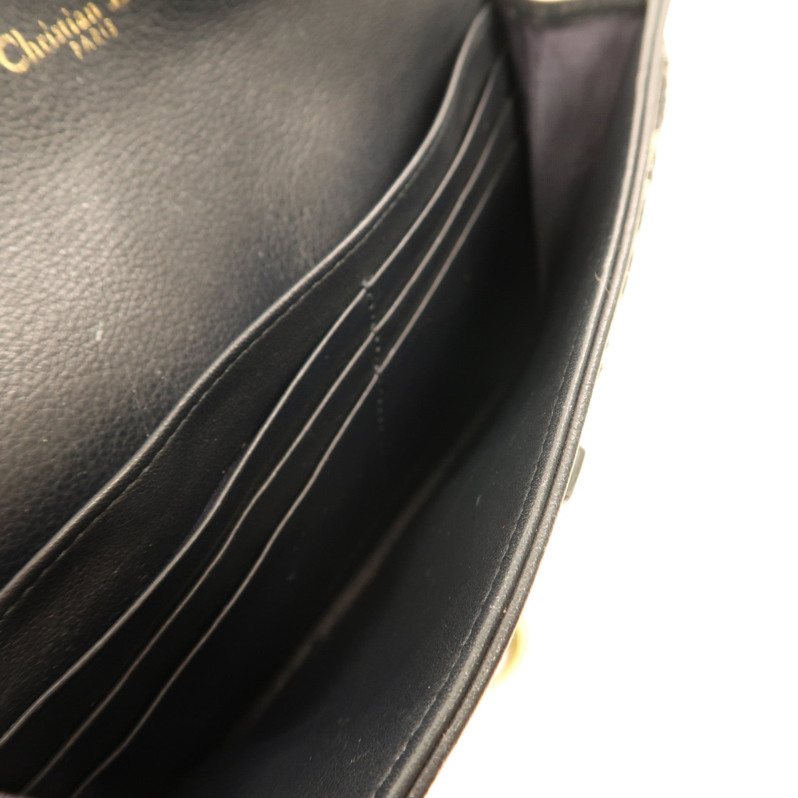 Dior Oblique帆布Saddle Wallet On Chain金扣鏈帶肩背袋藍色