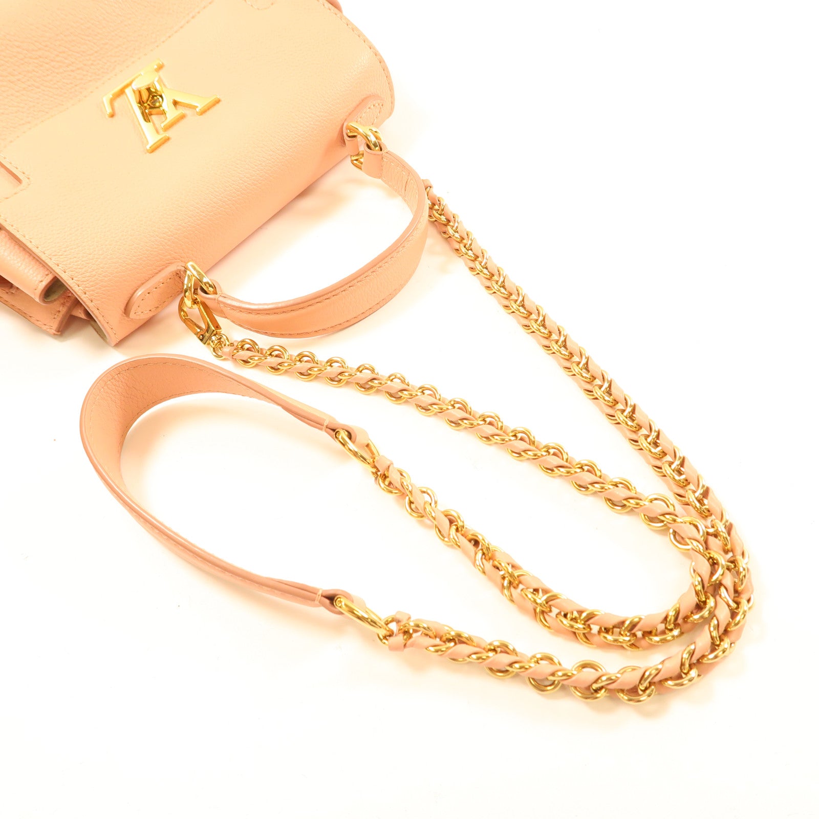 LOUIS VUITTON LV GHW Lockme Ever Mini 2Way Chain Shoulder Hand Bag M21088 Rose