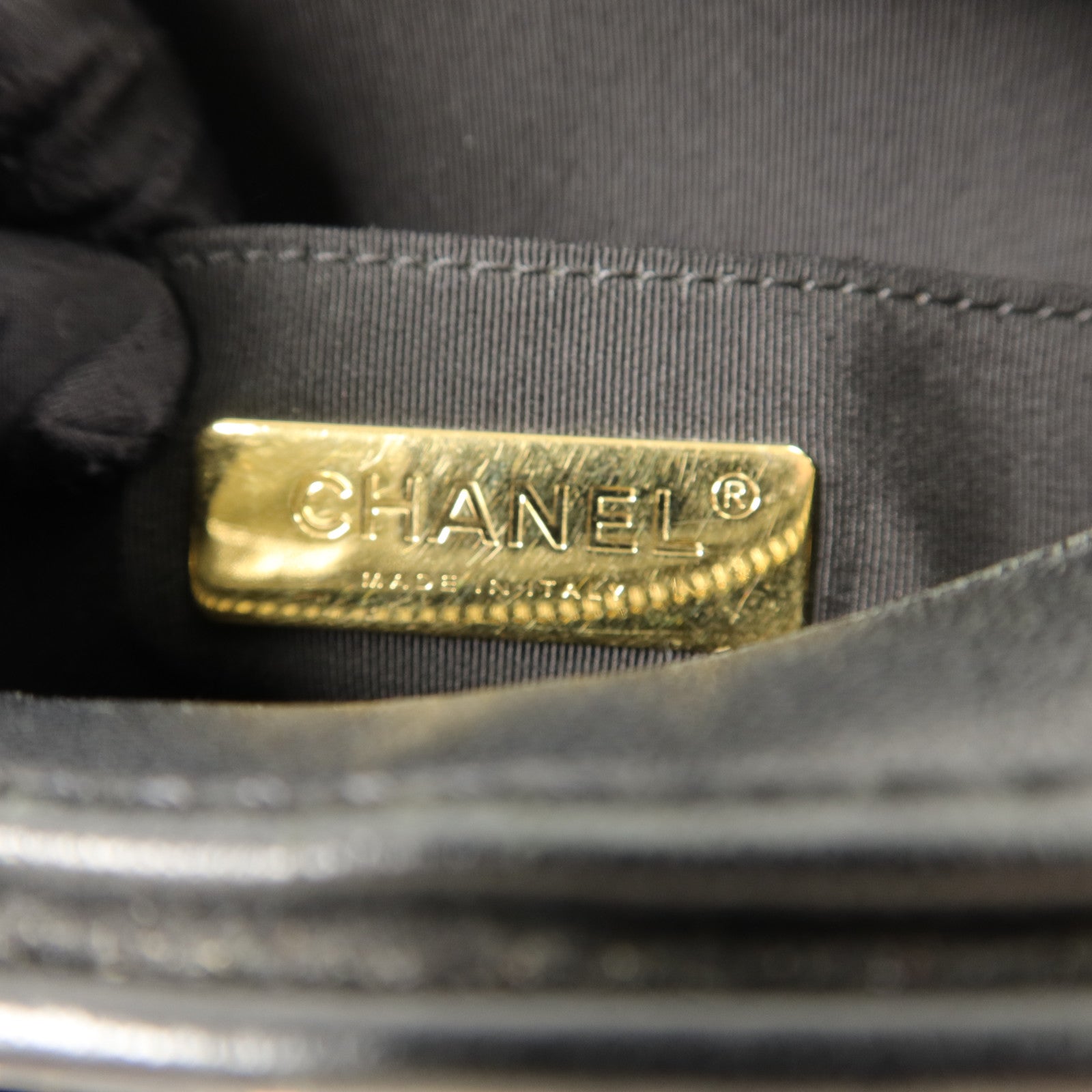 CHANEL 牛皮皮革Chain Shoulder鏈帶肩背袋